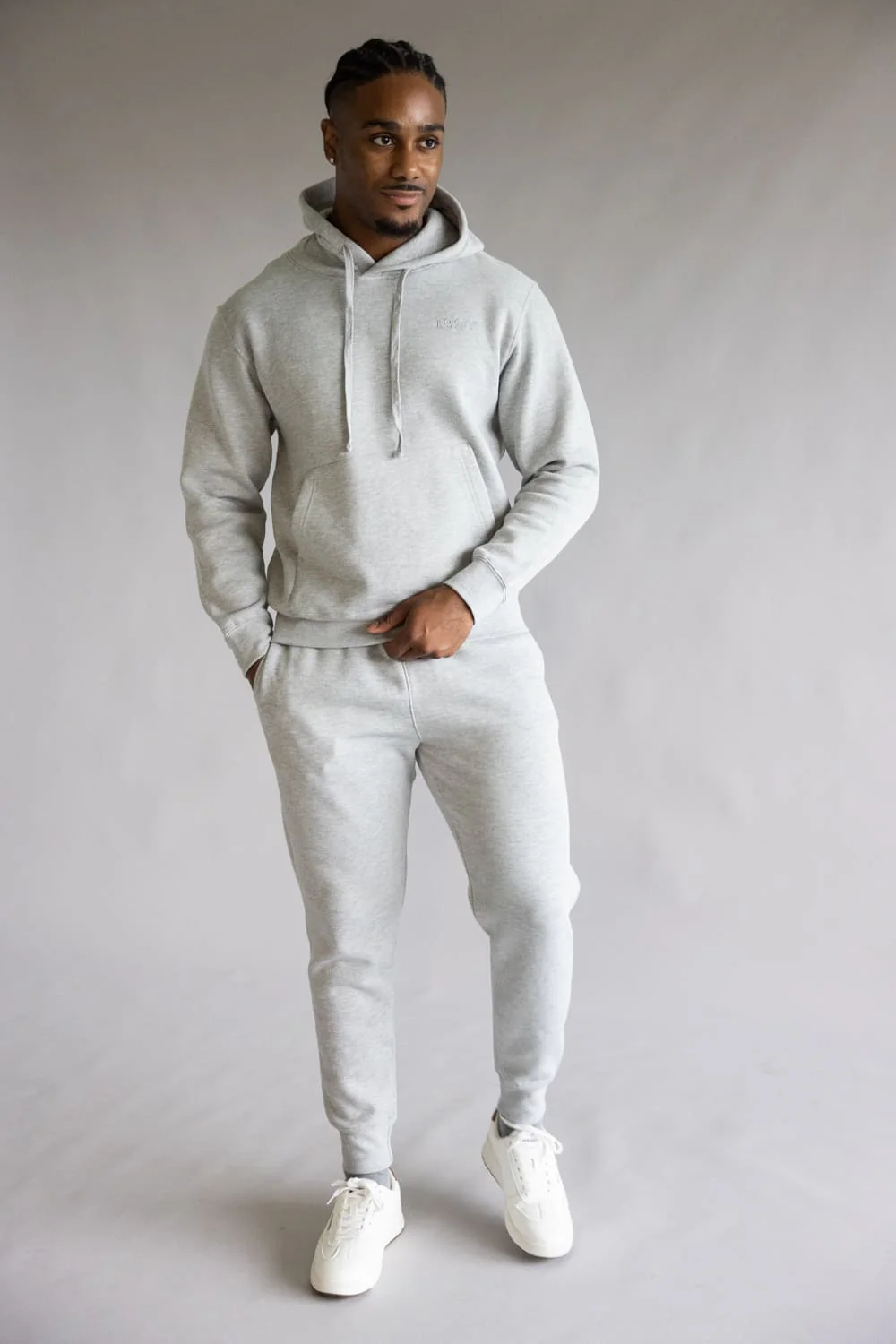 1897 Active City Hoodie for Men in Heather Grey | MJ925-CITY HEATHER GREY - Image 3