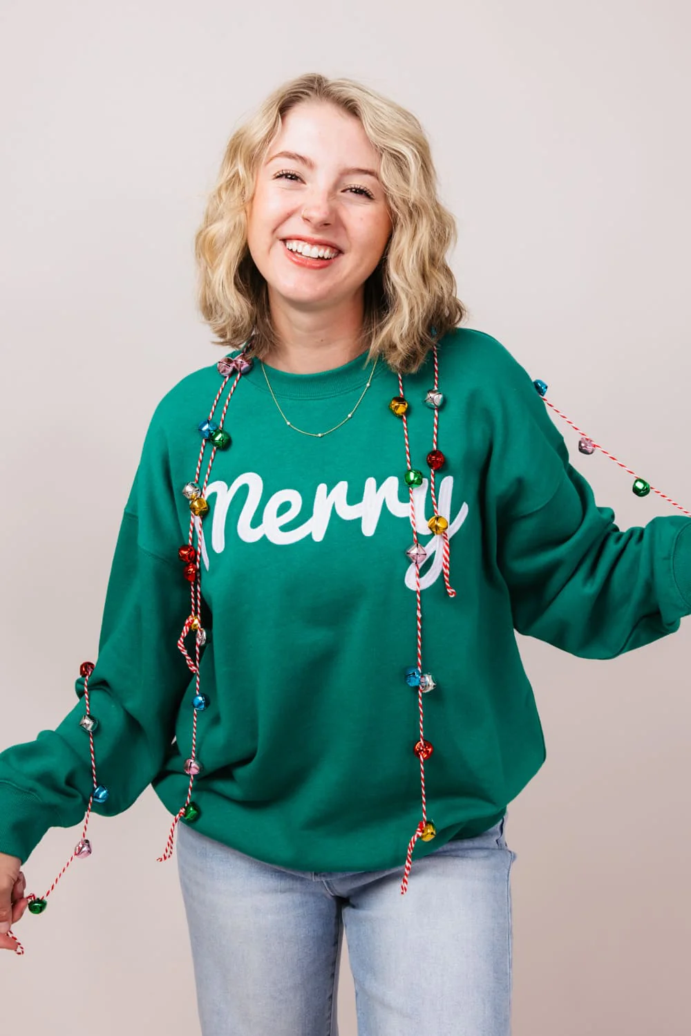 1897 Active Merry Patch Embroidered Sweatshirt for Women