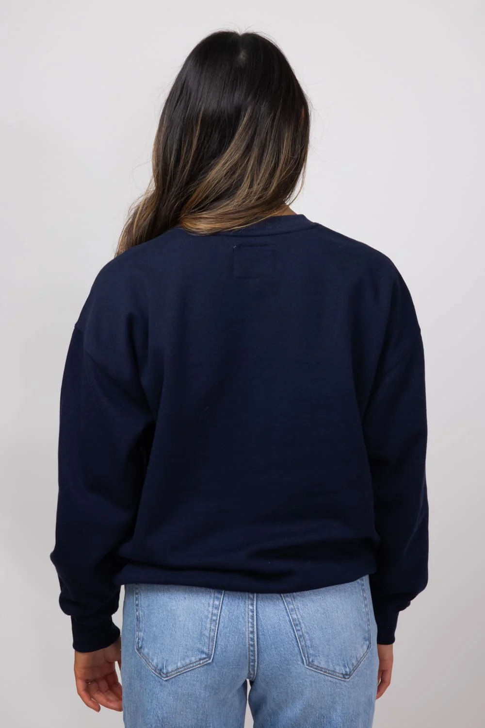 1897 Active Embroidered USA Sweatshirt for Women in Deep Navy | GT875-DEEPNAVY - Image 3