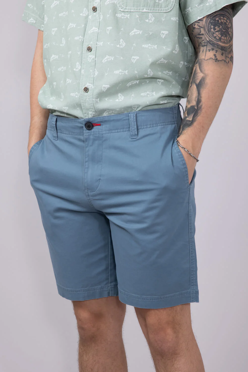 1897 Legends 9" Heavy Washed Twil Flat Front Shorts for Men