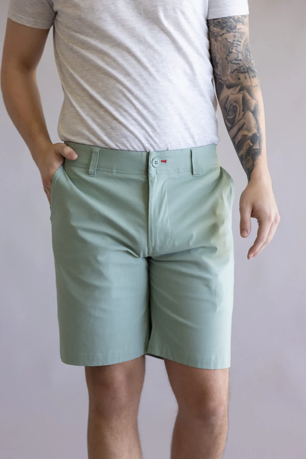 1897 Legends Freedom Shorts for Men in Pale Green | GS35408-PALEGREEN