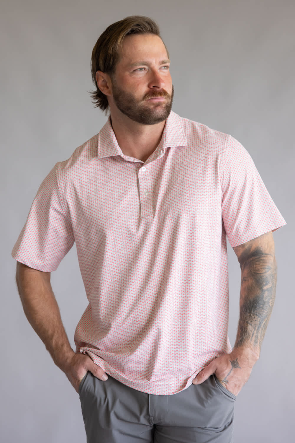 1897 Legends Geo Print Polo for Men - Image 2