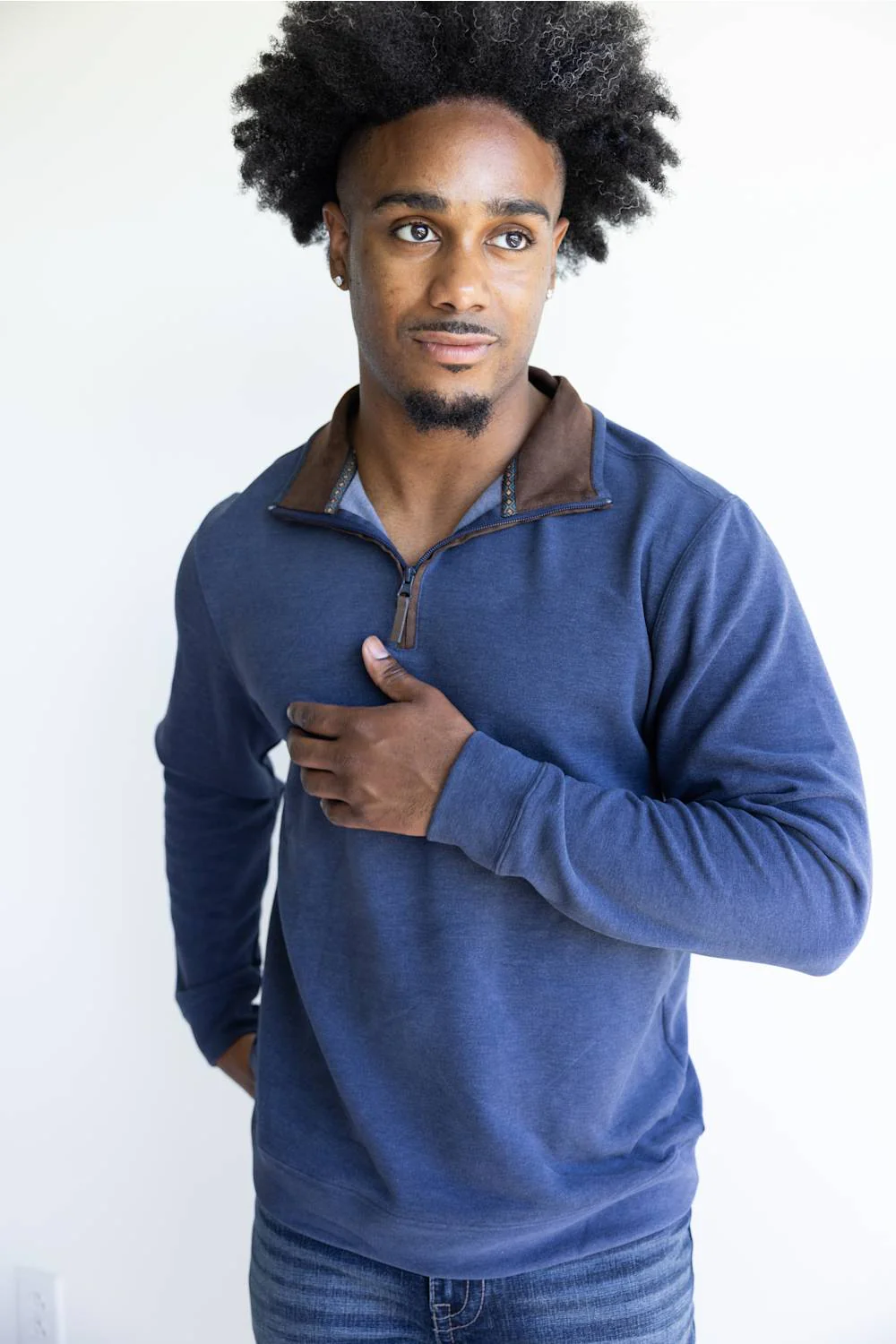 1897 Legends Quarter Zip Neck Sweater for Men - Image 3