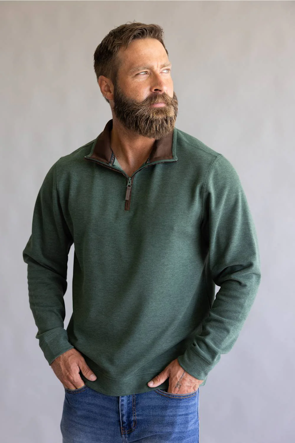 1897 Legends Quarter Zip Neck Sweater for Men - Image 4