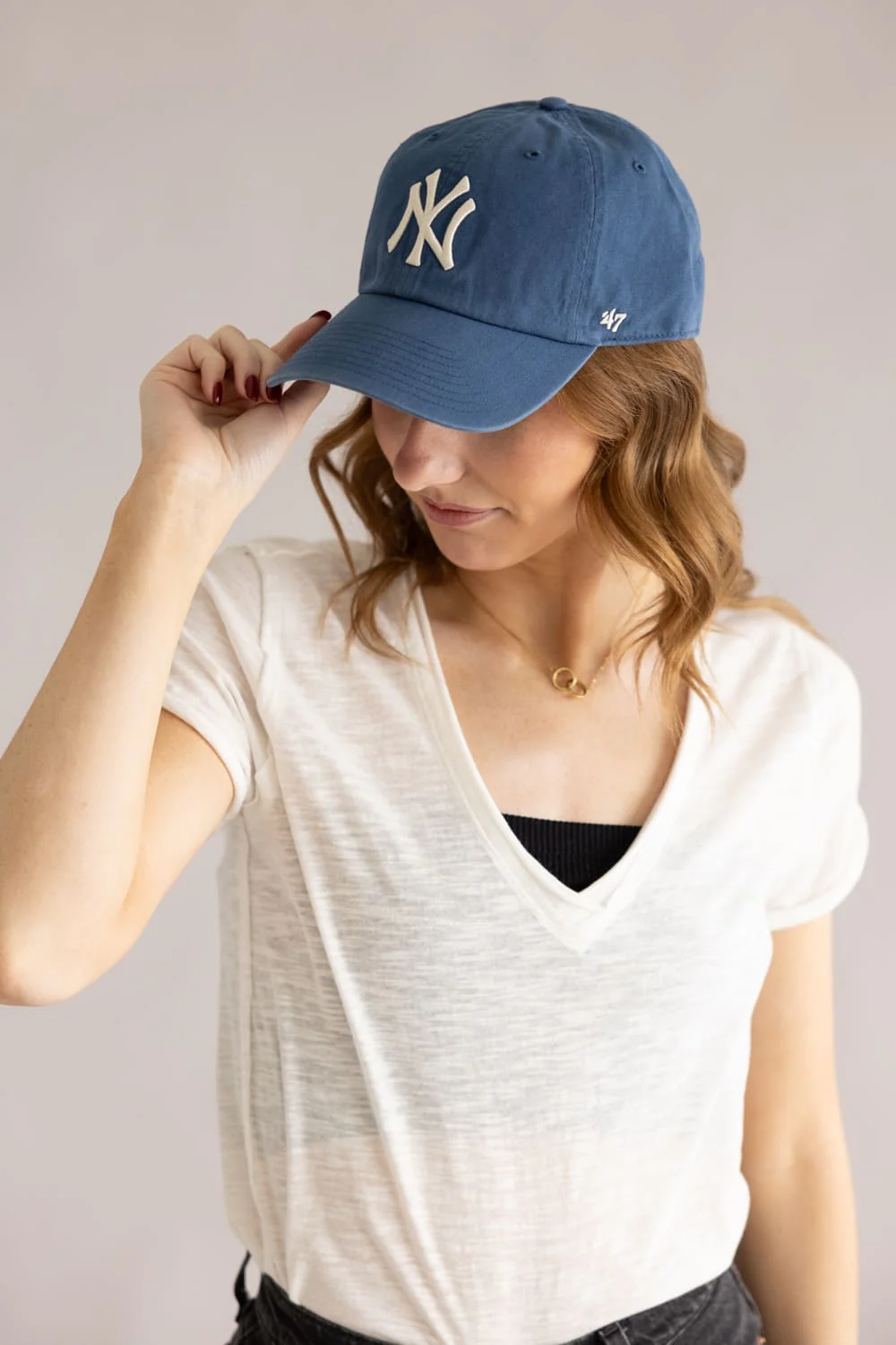 47 New York Yankees Clean Up Hat in Blue | B-NLRGW17GWS-TB - Image 2