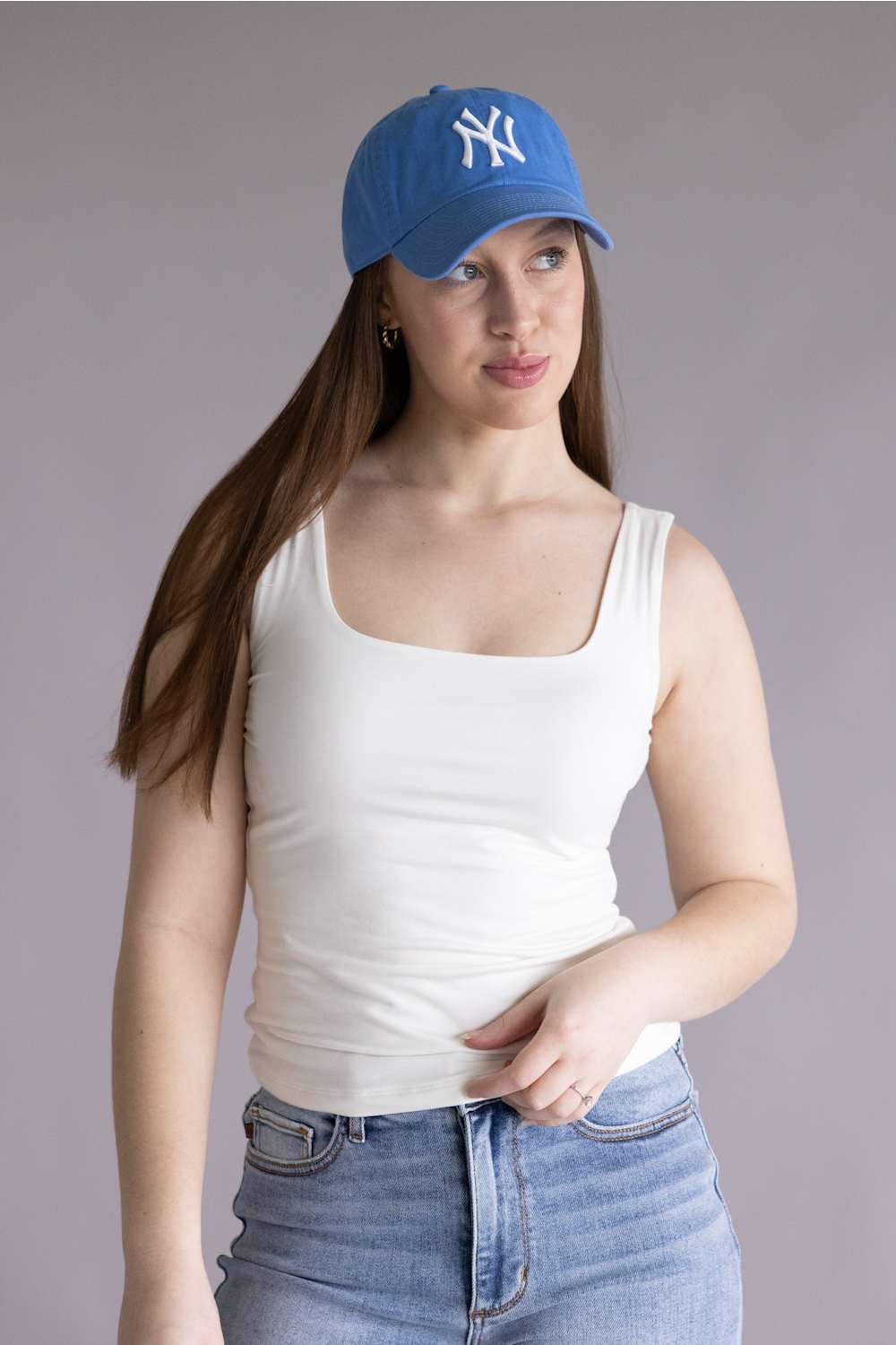 47 New York Yankees Clean Up Hat in Periwinkle | B-RGW17GWS-PW - Image 2