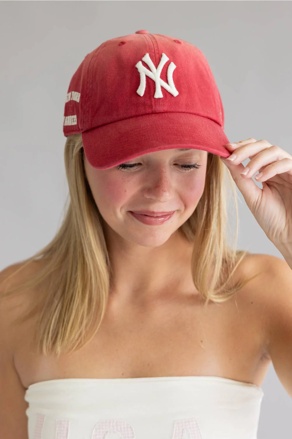 47 New York Yankees Truro Clean Up Hat in Cayenne | B-TRURO17GWS-XY - Image 5
