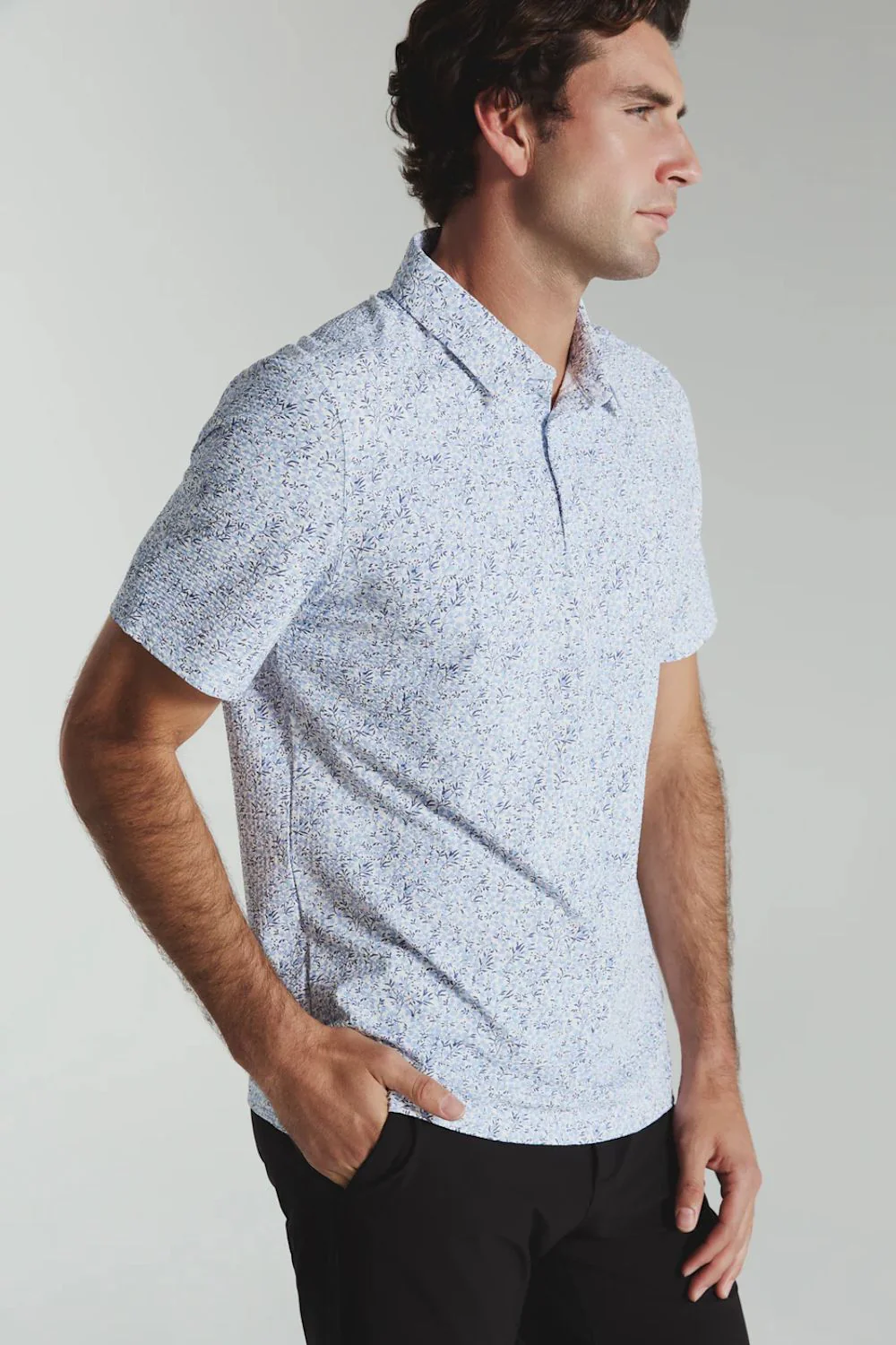 7Diamonds Ellison Seersucker Shirt for Men in Light Blue | SMP-1802-LTBLUE - Image 4