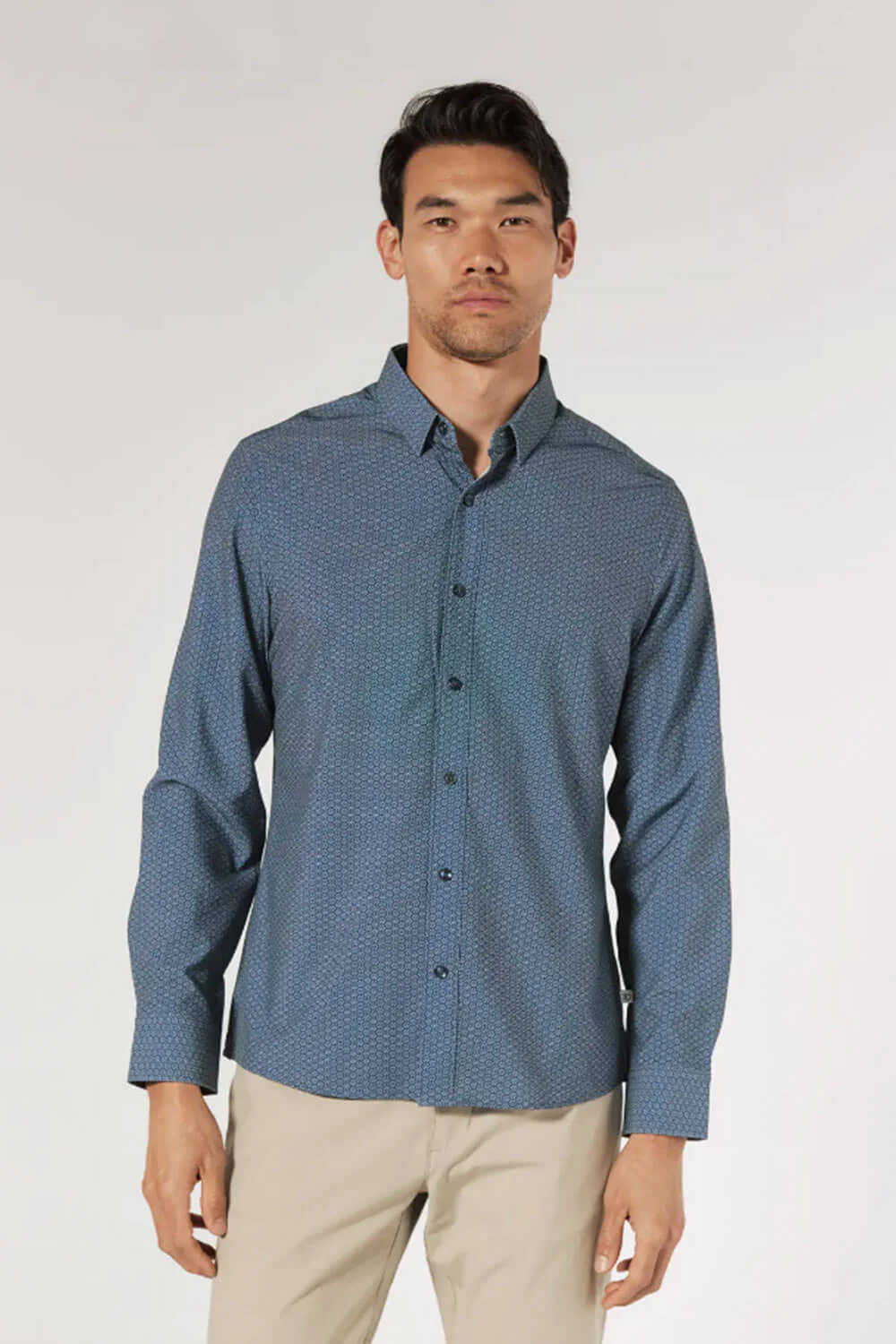 7Diamonds Rayne Woven Shirt for Men in Slate | SMKL-7969-SLATE