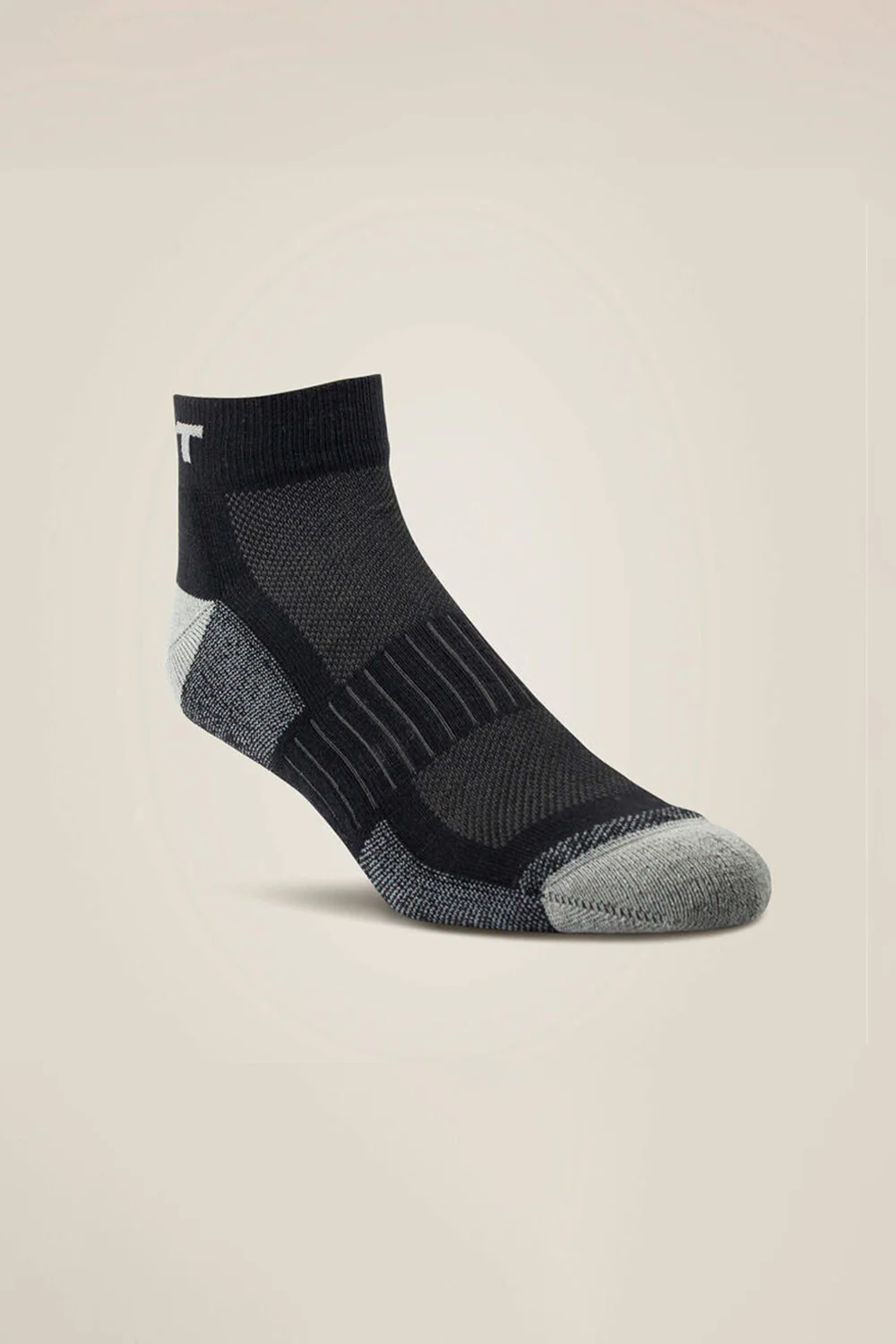 Ariat High Performance Quarter Crew Tek Work Socks 3 Pair Pack in Black | 2719-BLACK002