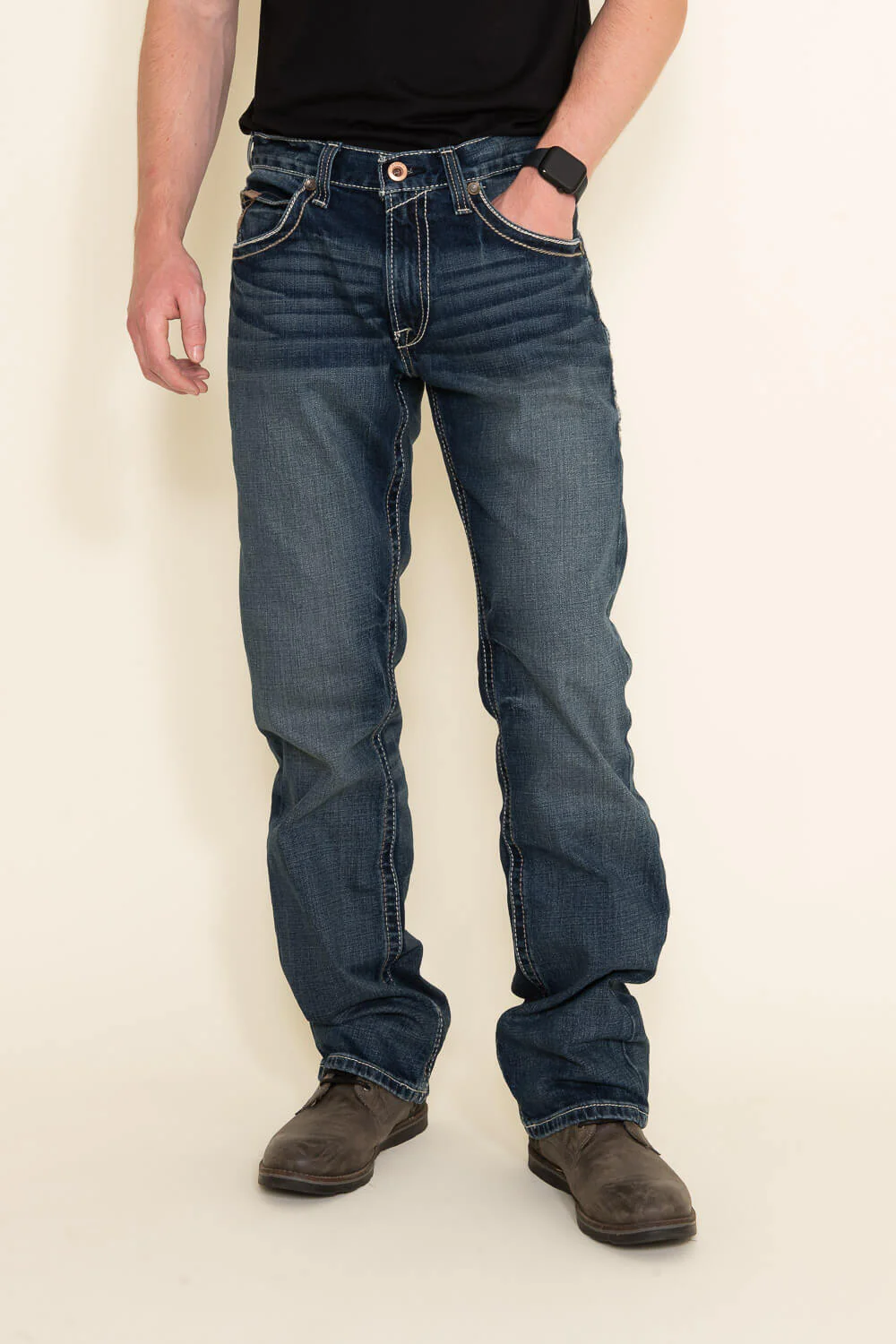 Ariat M5 Lennox Adkins Straight Leg Jeans for Men | 10030275-LENNOX 18.5 LEG - Image 3