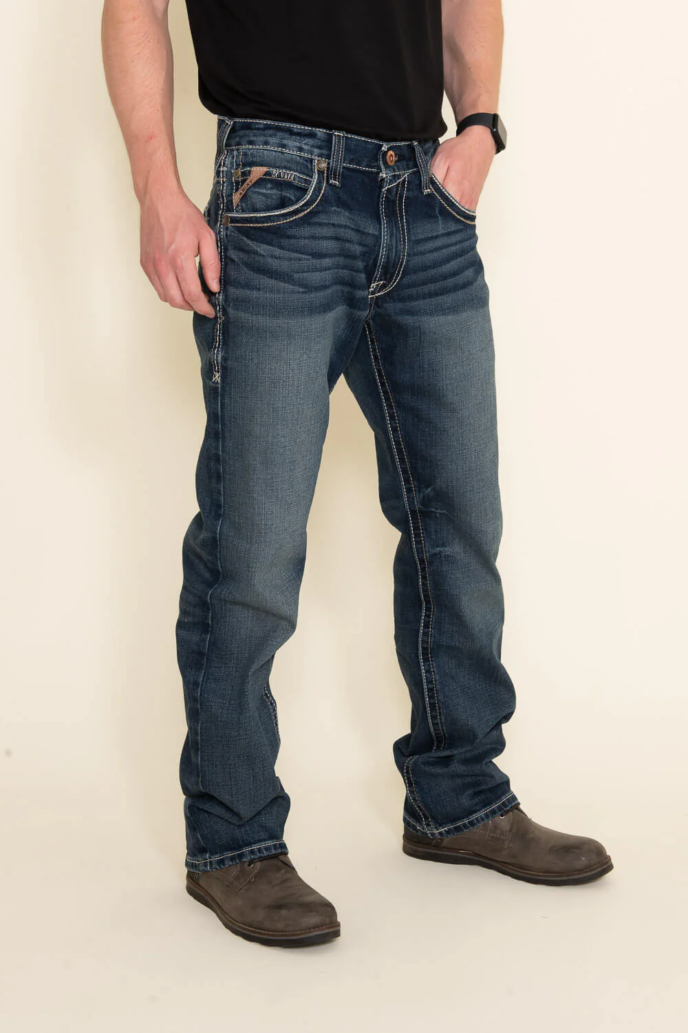 Ariat M5 Lennox Adkins Straight Leg Jeans for Men | 10030275-LENNOX 18.5 LEG - Image 4