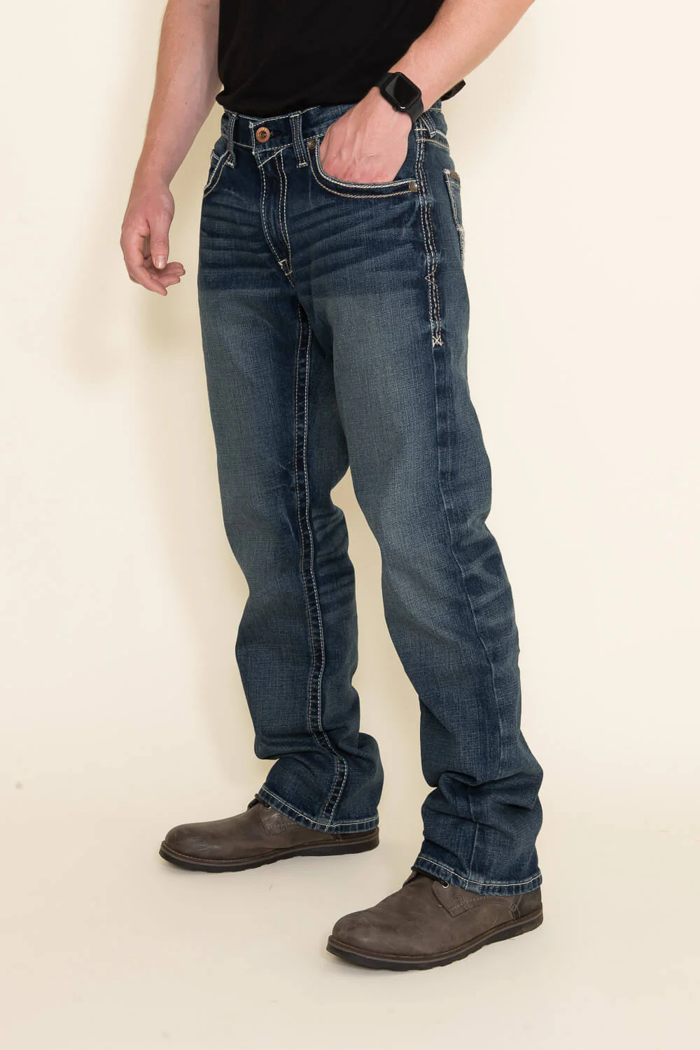 Ariat M5 Lennox Adkins Straight Leg Jeans for Men | 10030275-LENNOX 18.5 LEG - Image 5