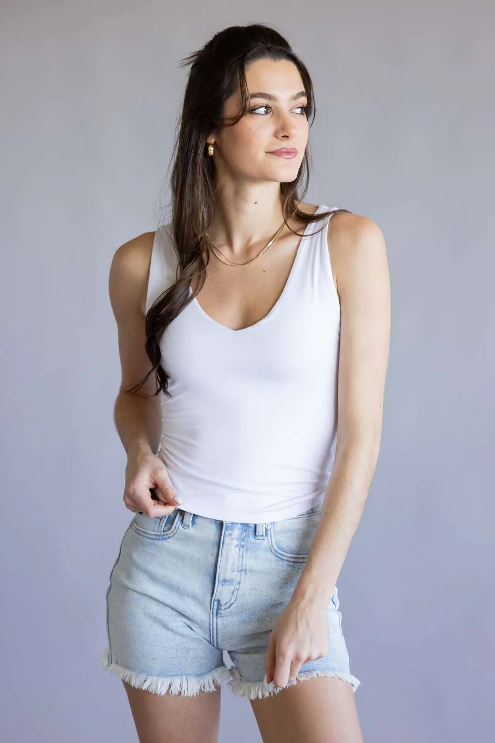 Be Cool Seamless Double Layer Knit Basic Tank Top for Women - Image 4