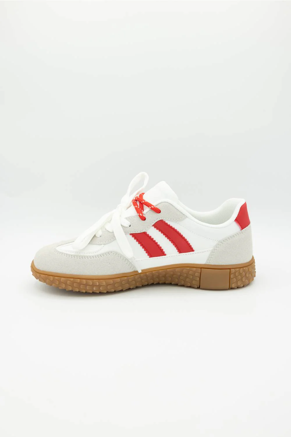 Berness Gillian Sneakers for Women in White/Red | GILLIAN-WHITE/RED - Image 3