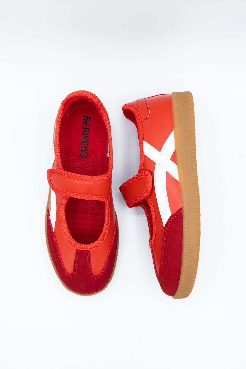Berness Lorenzia Mary Jane Sneakers for Women in Red | LORENZIA-RED - Image 2