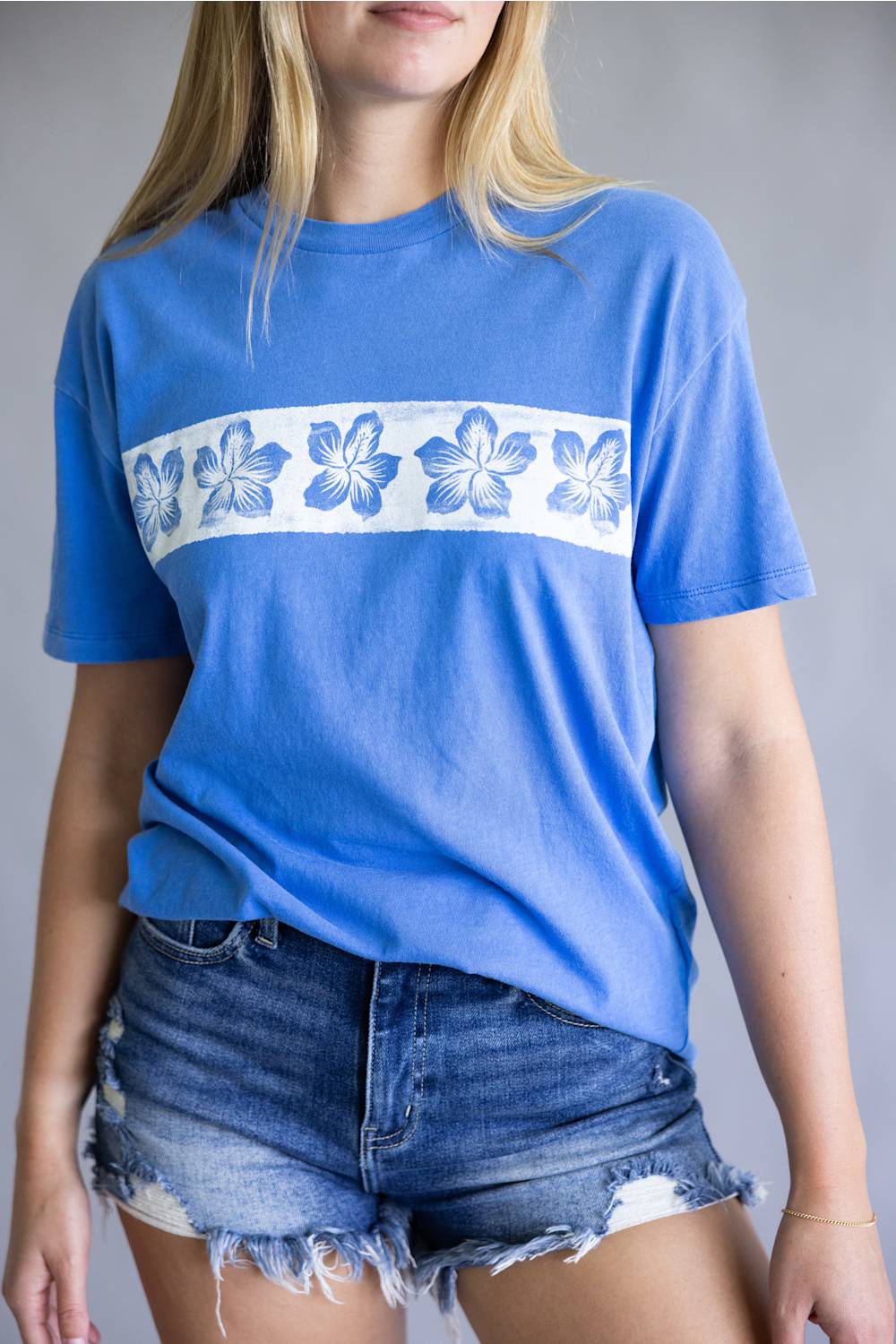 Billabong Somewhere Close Graphic T-Shirt for Women in Blue | BL000519W-TRB1 - Image 2
