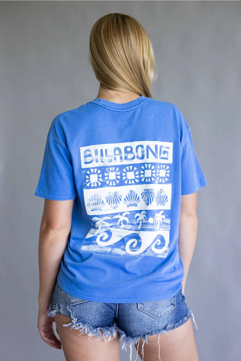 Billabong Somewhere Close Graphic T-Shirt for Women in Blue | BL000519W-TRB1 - Image 4