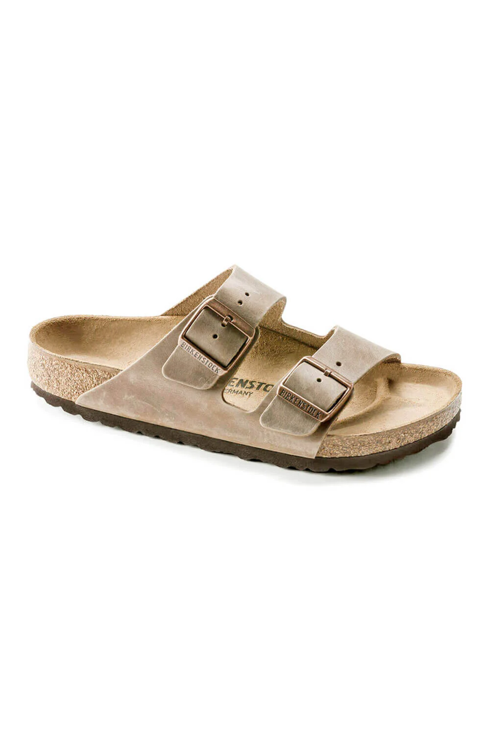 Birkenstock Arizona Oiled Leather Sandals for Men in Tobacco Brown | 352201