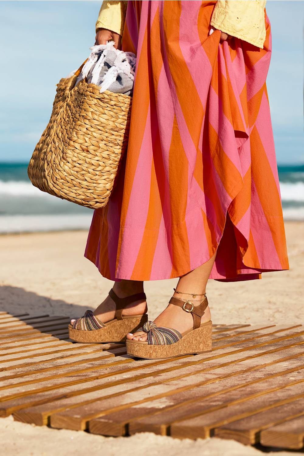 Blowfish Malibu Adore Wedge Sandals for Women in Multi | J7609F1-MULTI