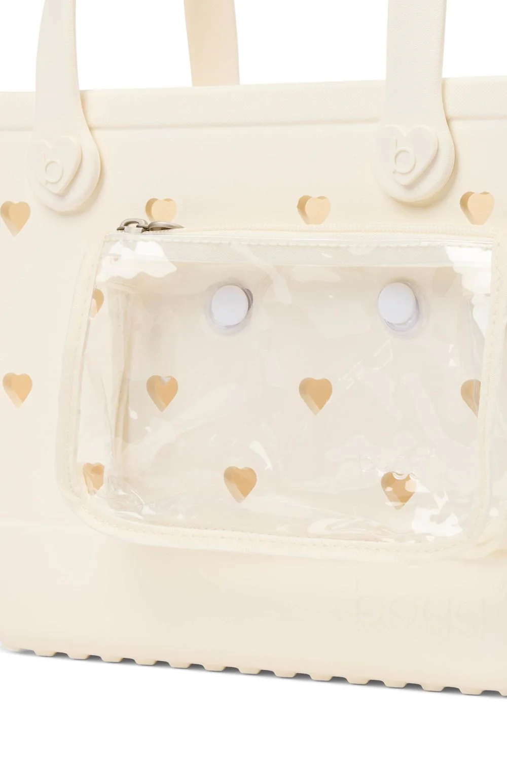 Bogg Bag Bitty Bogg Bag Heart Cut Out in Coconut | BC1314012-COC01 - Image 4