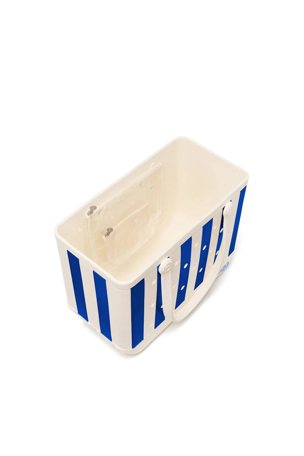 Bogg Bag Original Large Bogg Bag in Mykonos Blue Stripe | BP1810004-MYKBL - Image 4