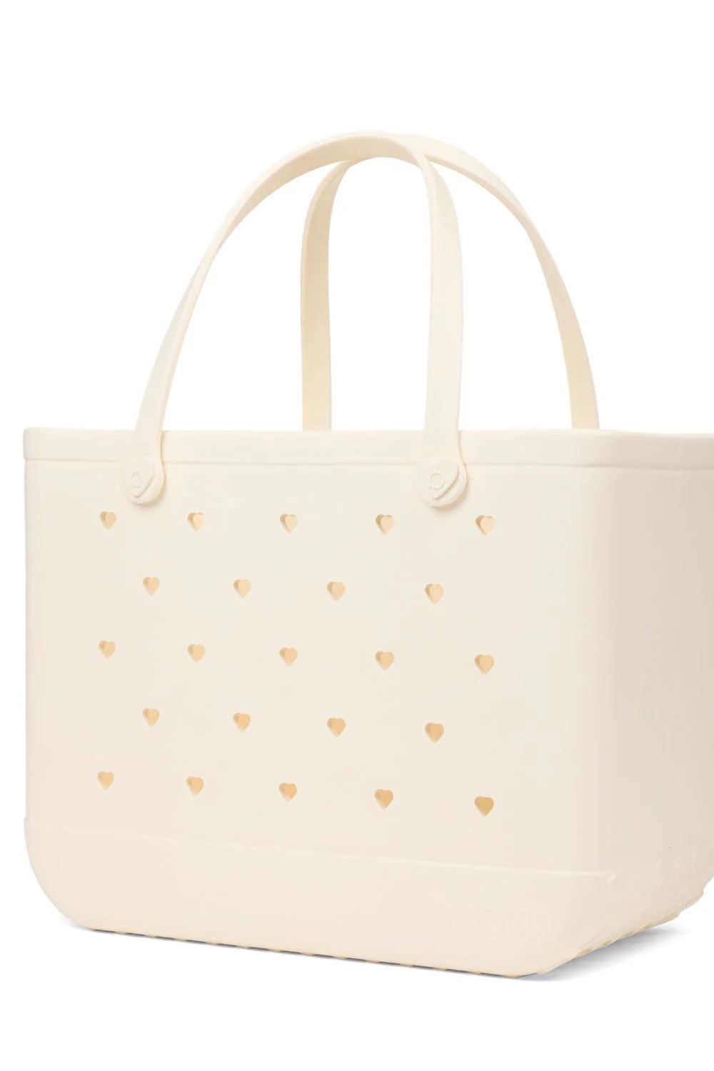 Bogg Bag Original Large Heart Cut Out Bogg Bag in Coconut | BC1310012-COC01
