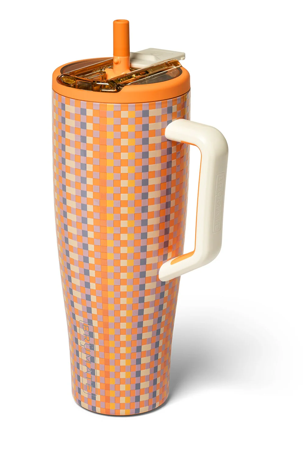 BruMate Era Flip 40 oz Tumbler in Vibe Check | DWEF40VCK-ORANGECHECK - Image 2