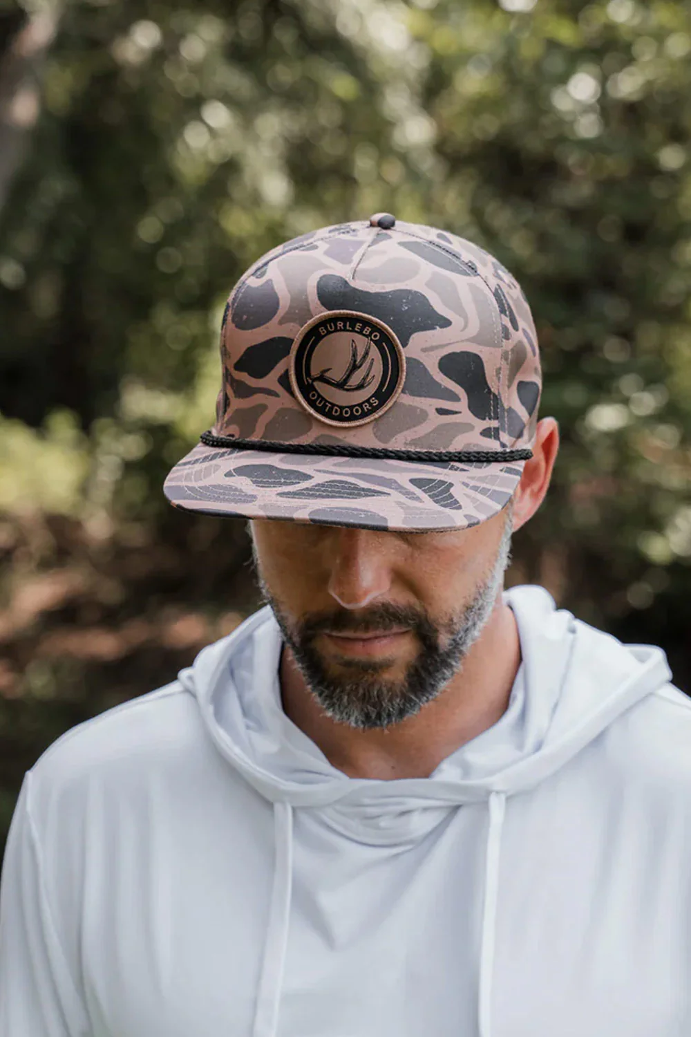 Burlebo Antler Patch Hat for Men in Camo | C-AP-GAC-ANTLER PATCH - GAUGE CAMO