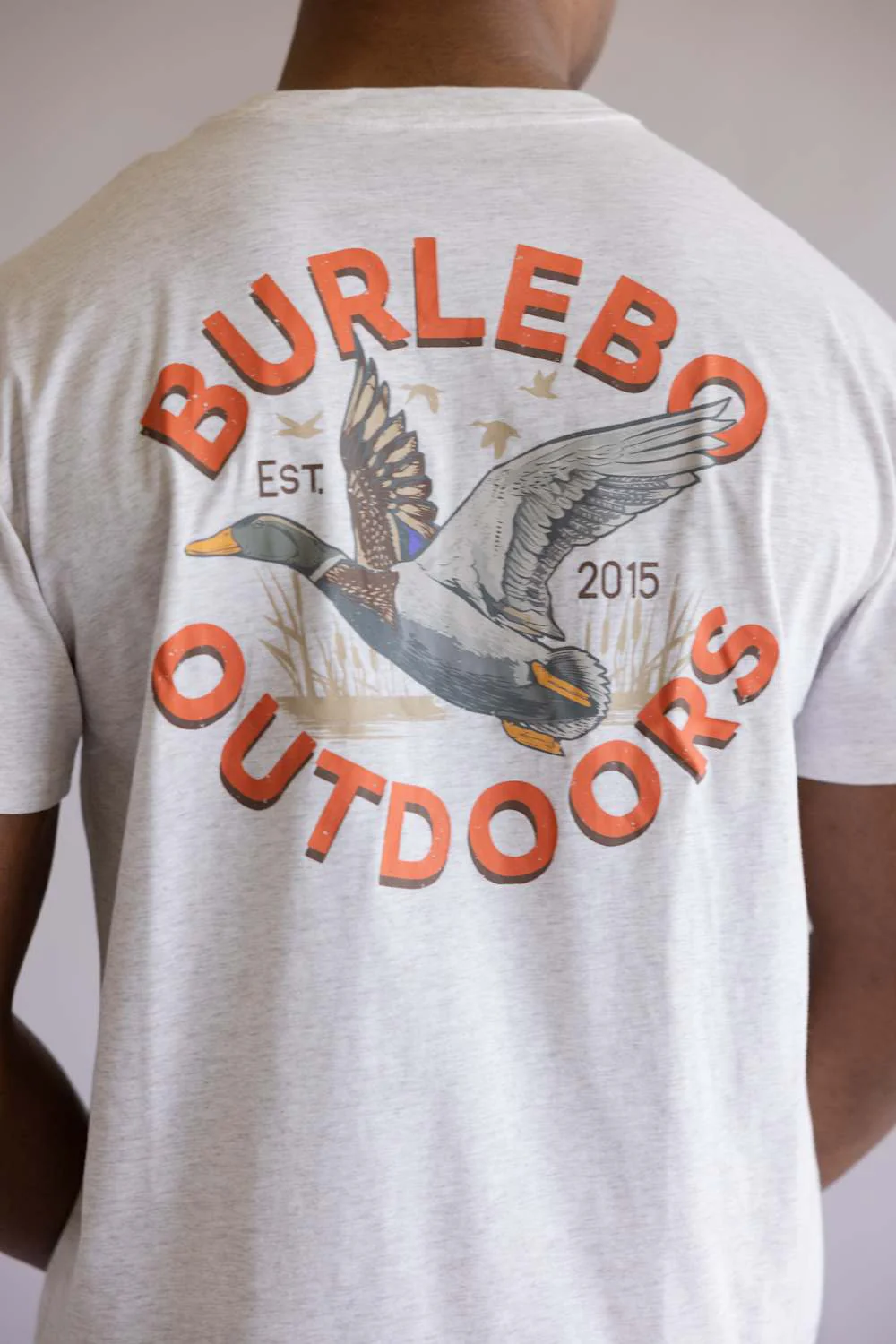 Burlebo Old School Duck Hunt T-Shirt for Men in Oatmeal | SST-OSDK-OAT