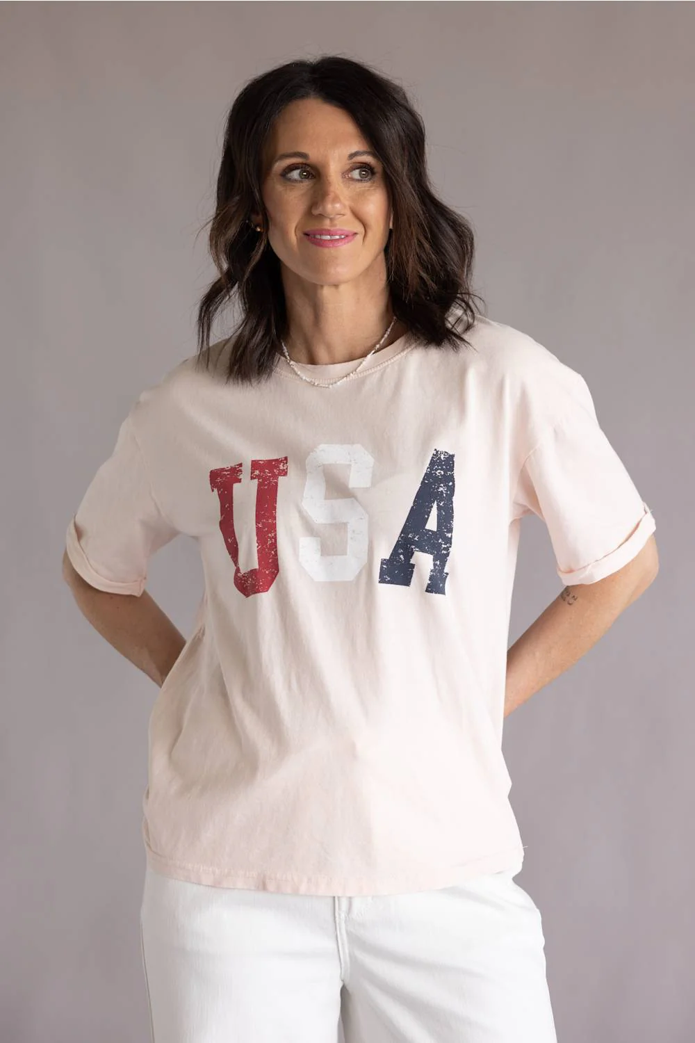 C&C California USA Melissa Tee for Women in Rose | 89A03008-ROSE
