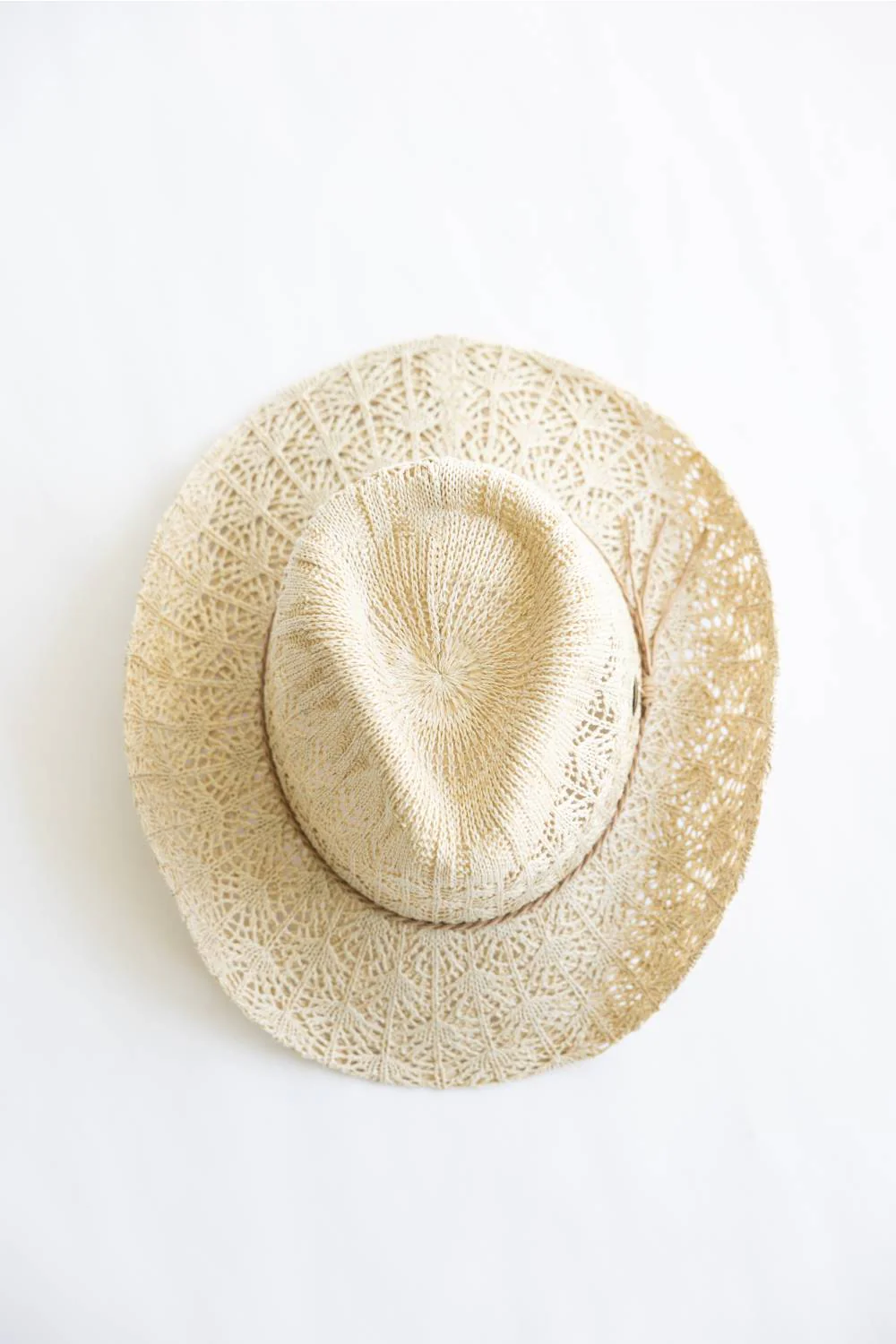 C.C. Woven Cowgirl Hat for Women in Beige | CBC0136-BEIGE - Image 4