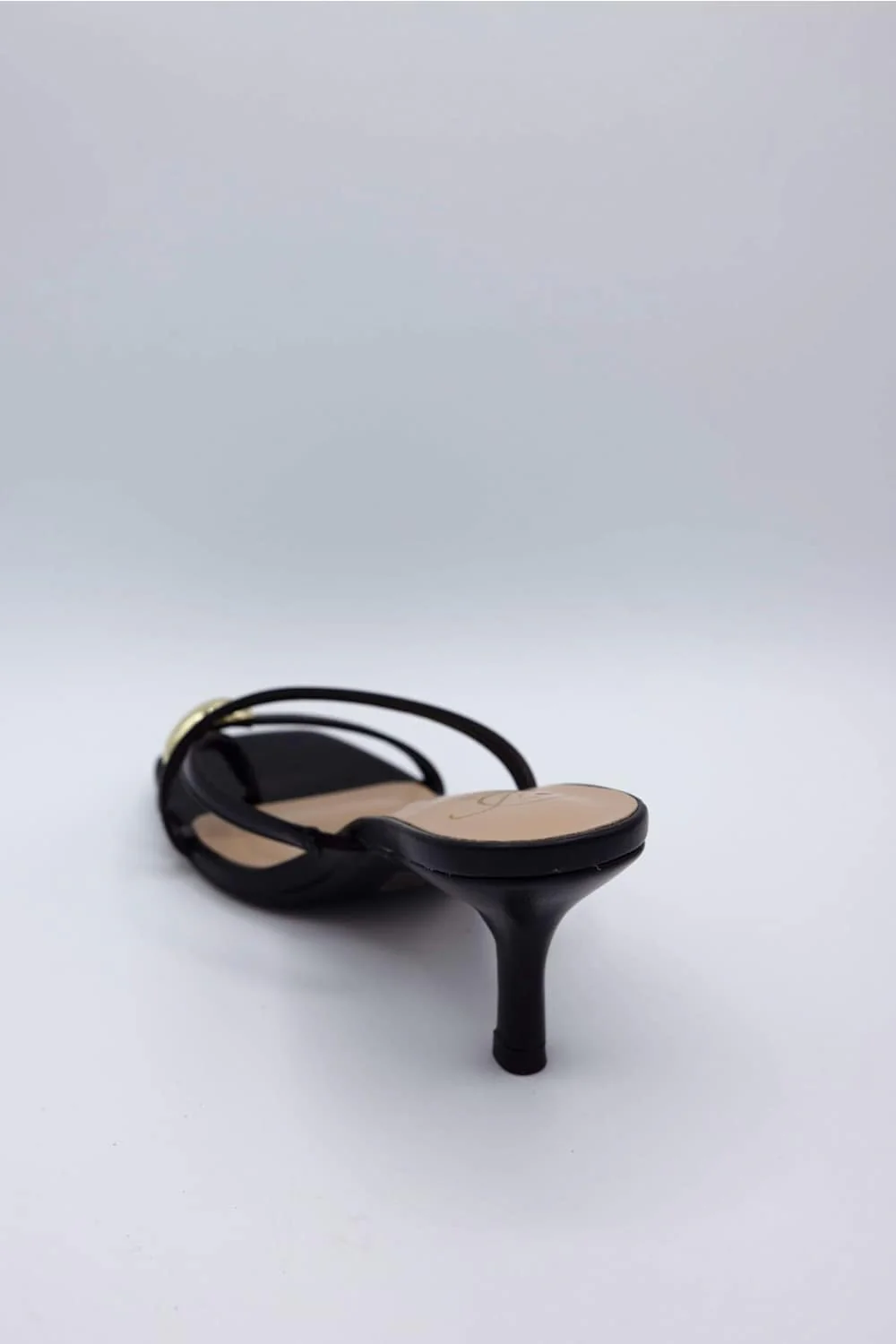 My Delicious Cane Kitten Heels for Women in Black | CANE-BLACK - Image 3