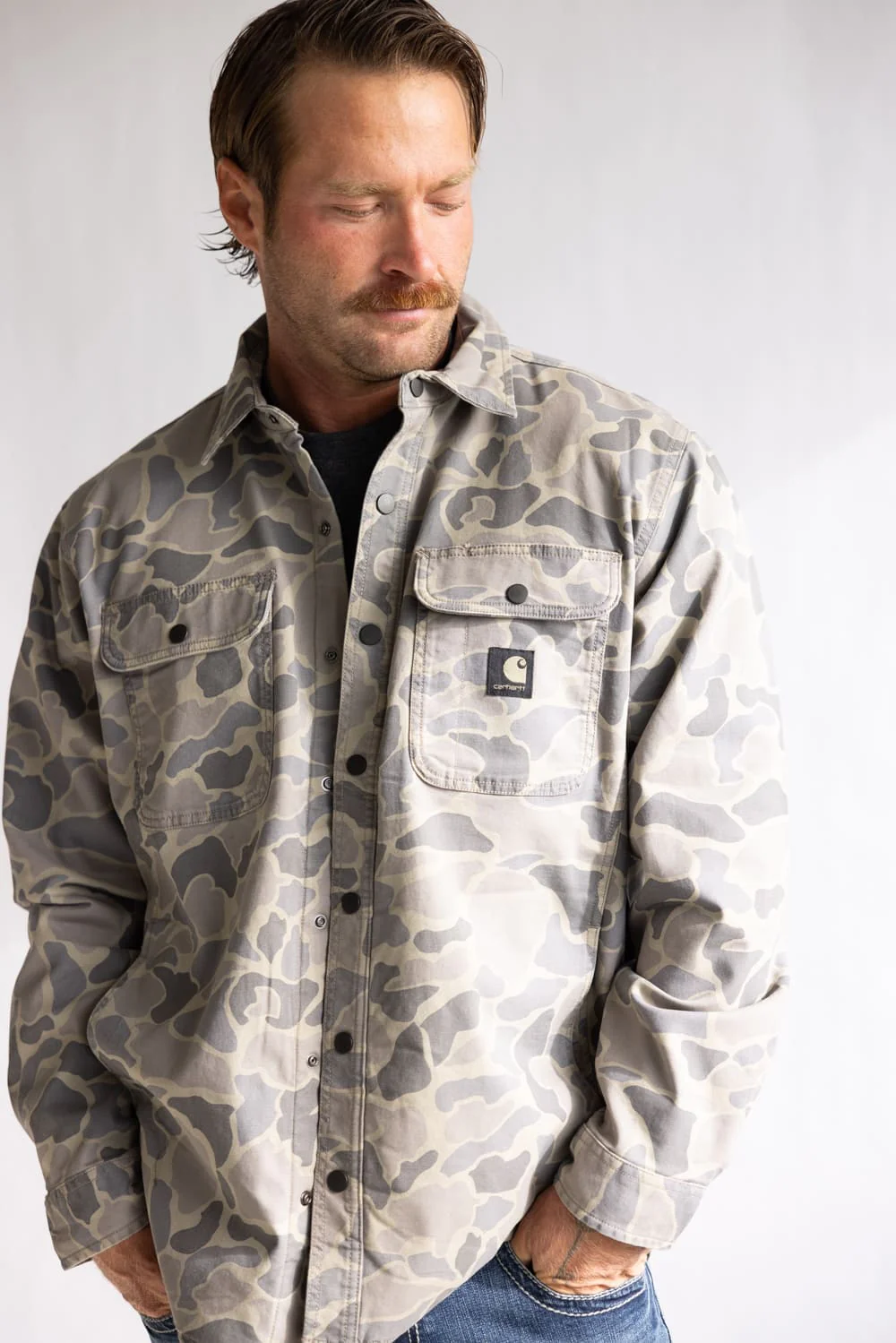 Carhartt Canvas Fleece Lined Shirt Jacket for Men
