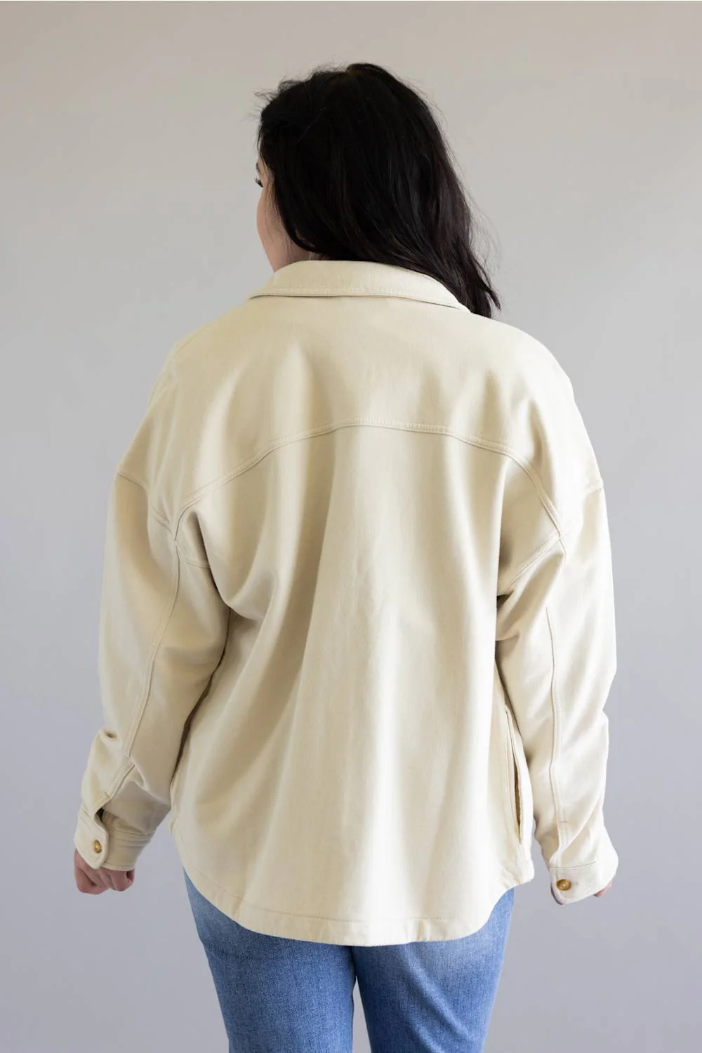 Carhartt Durham Knit Overshirt for Women in Oat Milk | 107393-A16 - Image 3