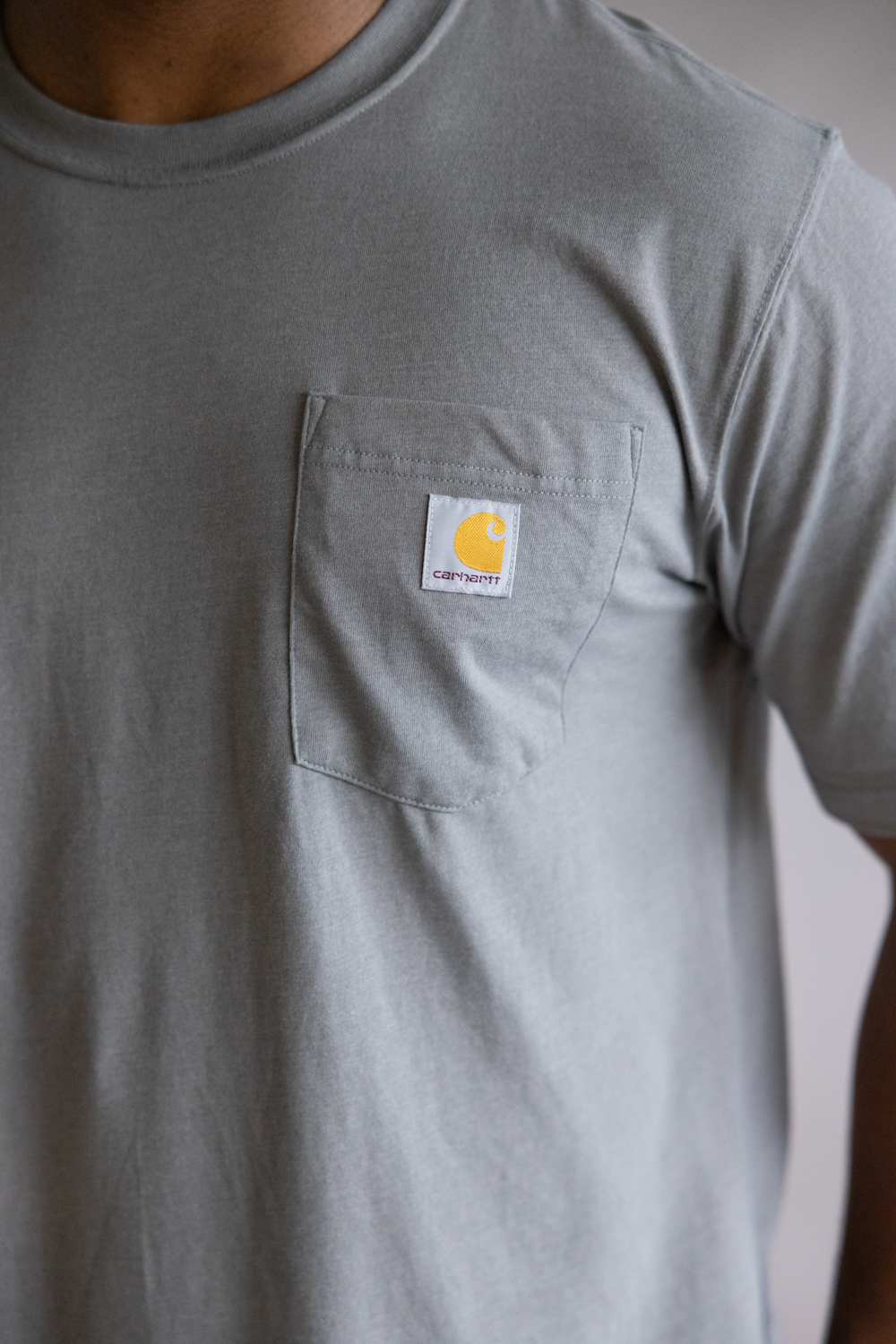 Carhartt Irvine Relaxed Outlast T-Shirt for Men in Ash | 107297-E87-ASH - Image 5
