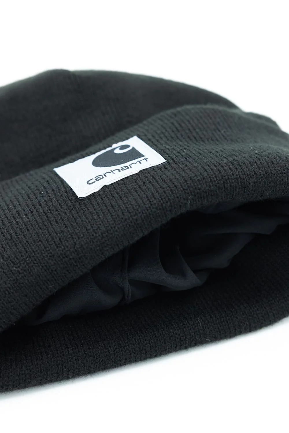 Carhartt Knit Satin Lined Beanies for Women in Black | 107248-BLK - Image 2
