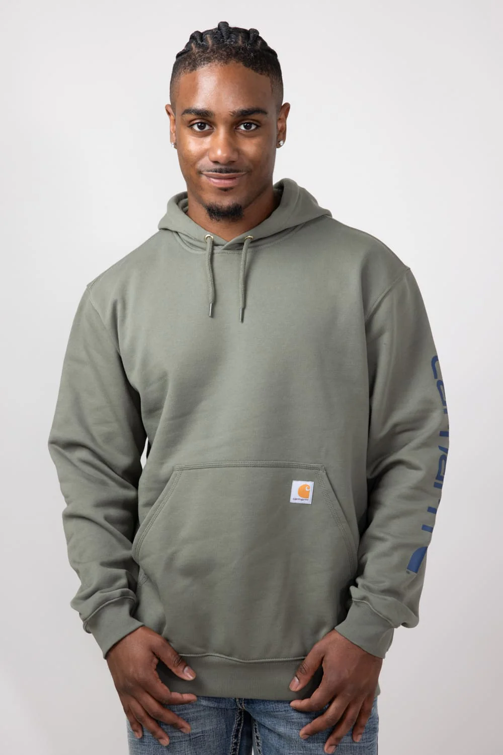 Carhartt Logo Sleeve Graphic Hoodie for Men - Image 6