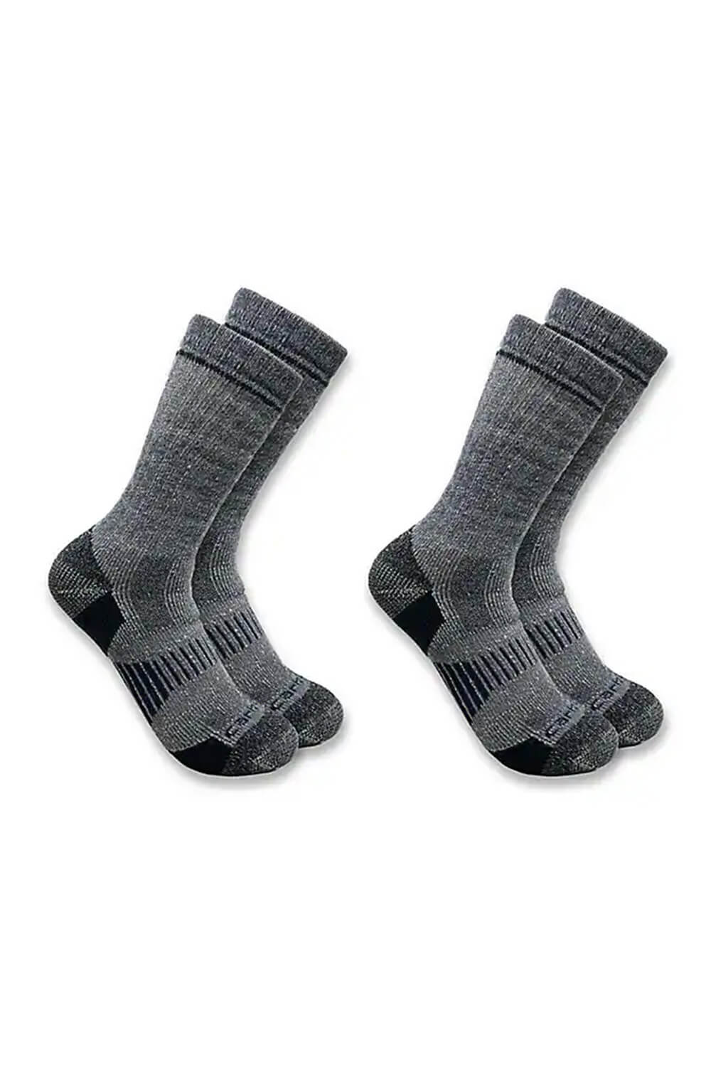 Carhartt Midweight Wool Blend 2 Pack Boot Socks for Men in Navy | SB2072-MNAVY