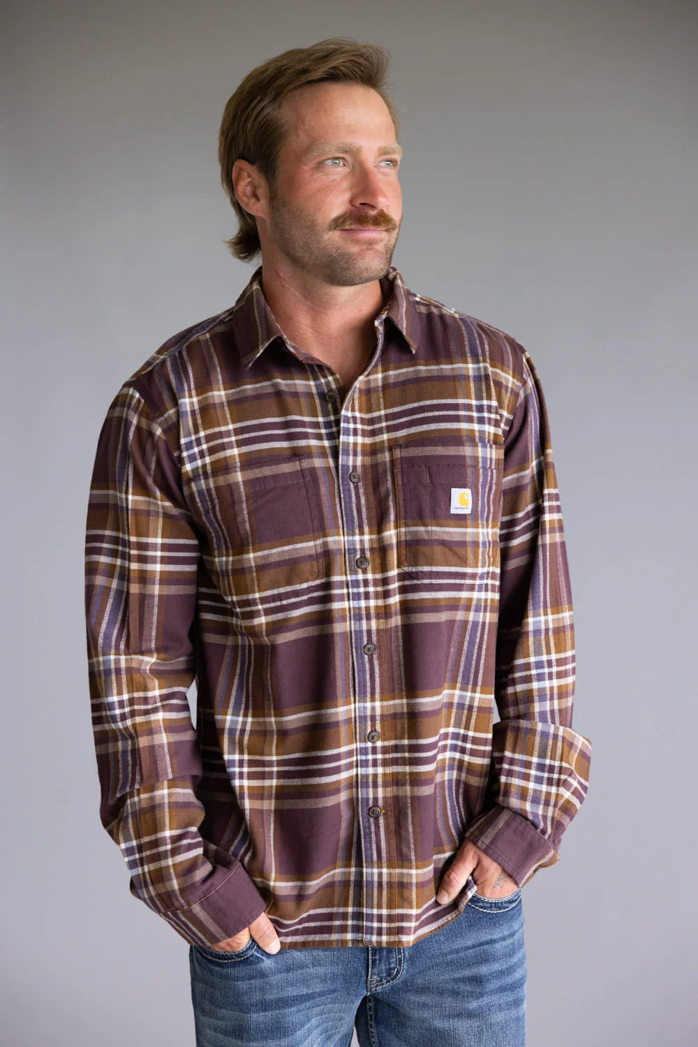 Carhartt Rugged Flex Relaxed Fit Midweight Flannel for Men
