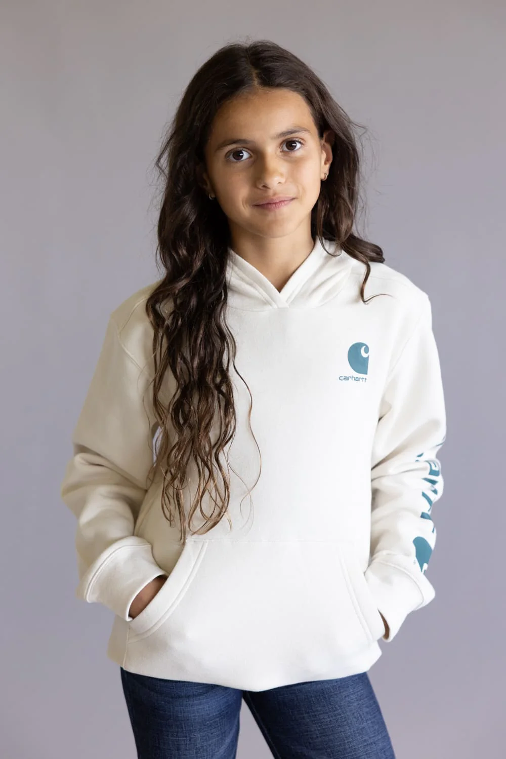 Carhartt Youth Classic Pullover Hoodie for Girls - Image 2