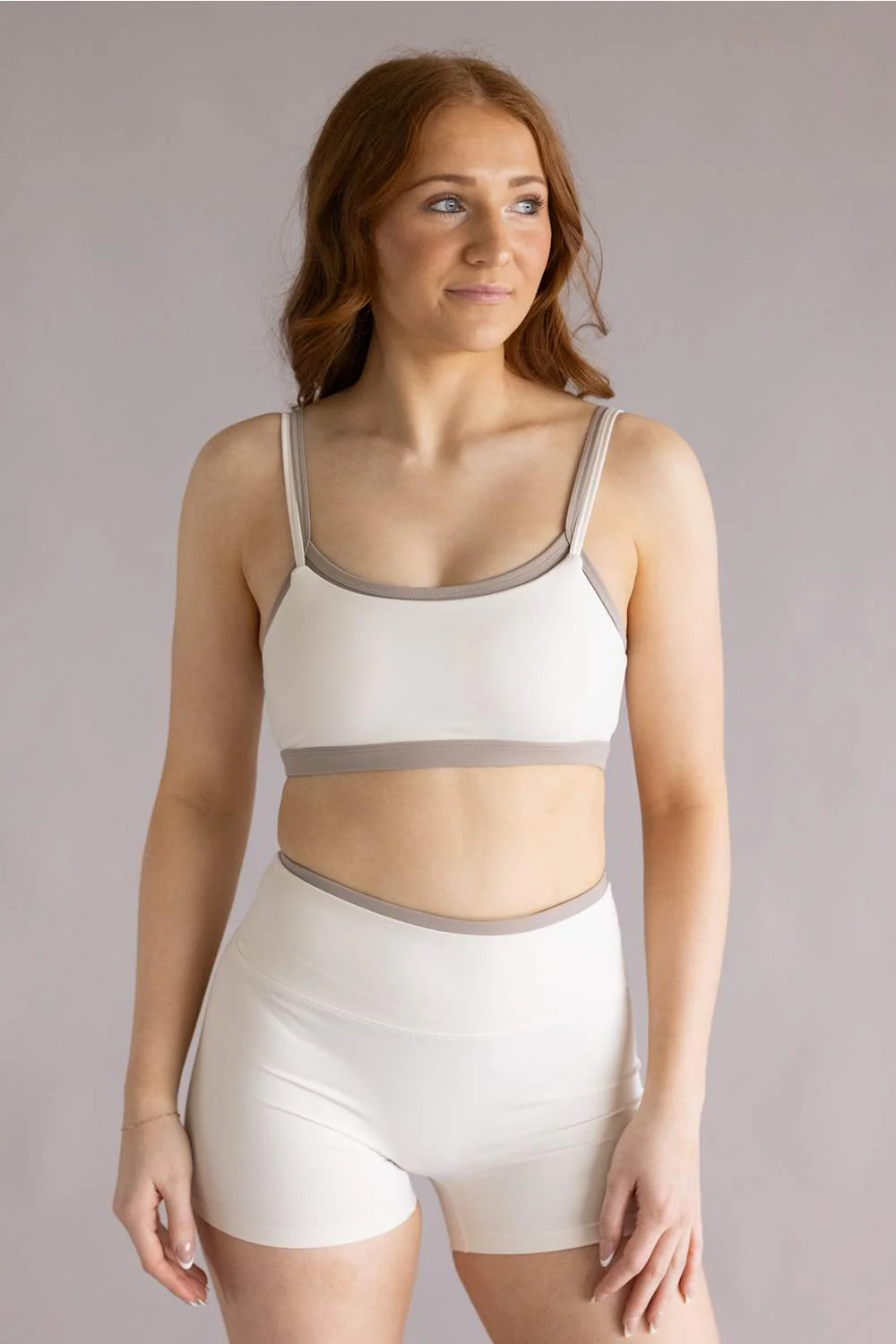 KimberlyC Double Layer Sports Bra for Women in Cream Combo | TP80238-CREAMCOMBO - Image 3