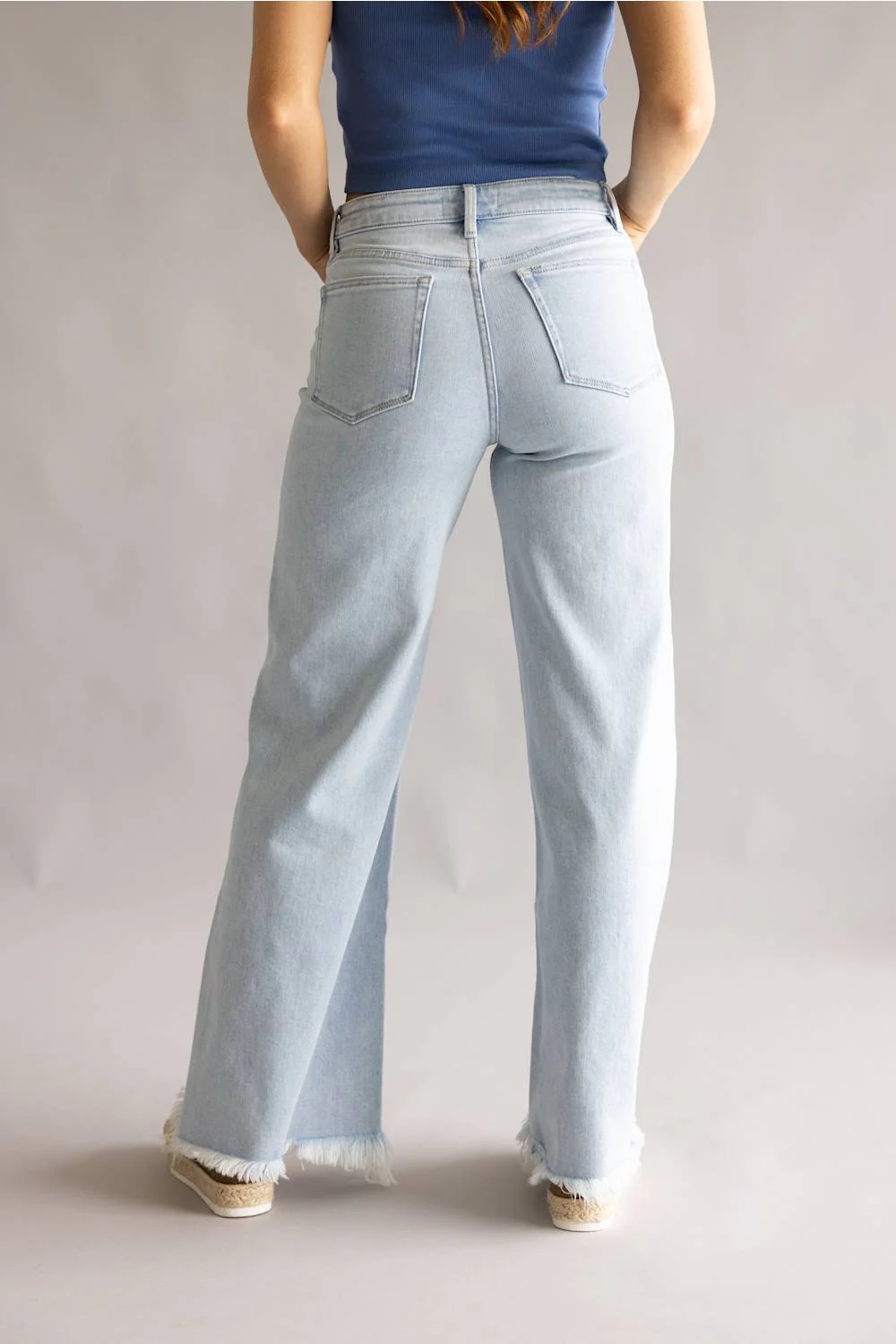 Flying Monkey High Rise Wide Leg Jeans for Women | F9167 - Image 2