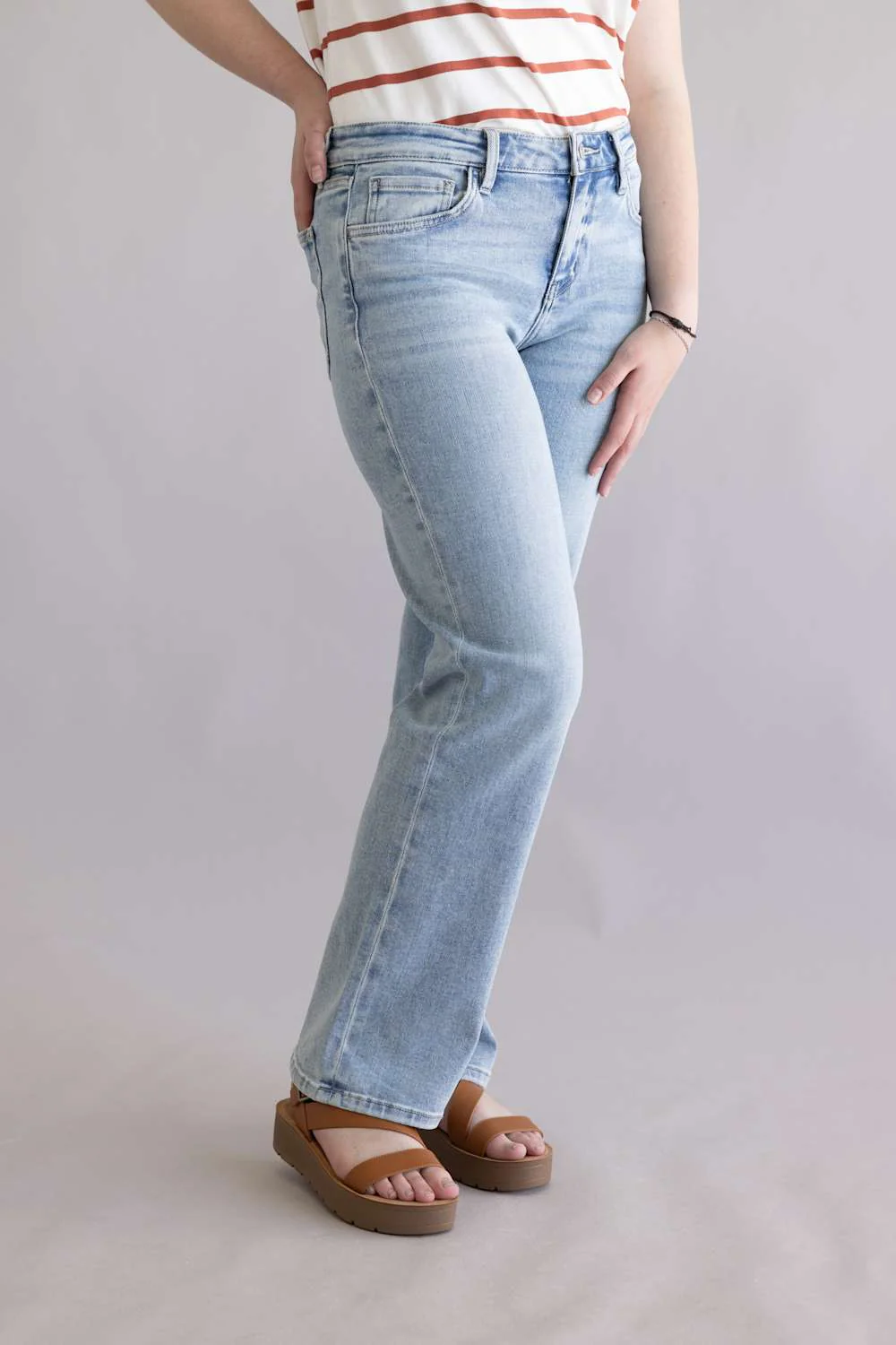 Flying Monkey Extraordinary Low Rise Straight Leg Jeans for Women | F9140