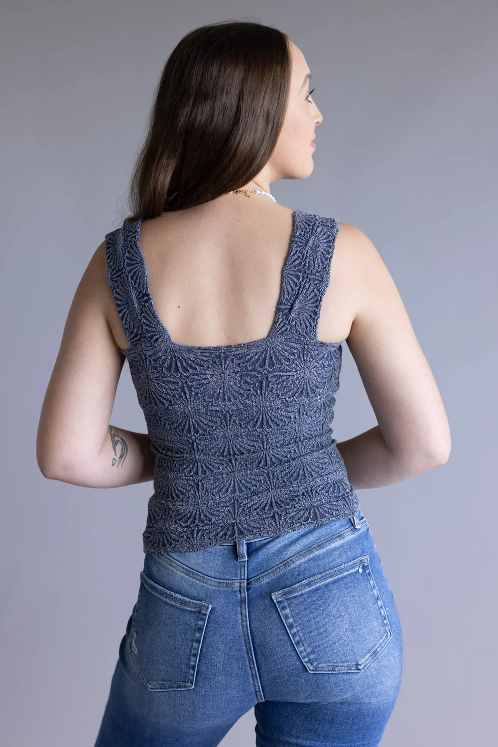 Free People Intimately Love Letter Cami for Women in Navy | FT938-4506-PEACOAT - Image 2