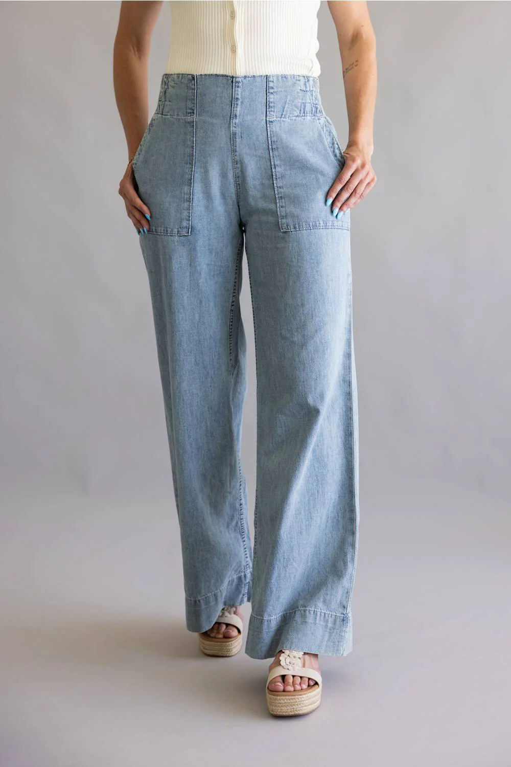 Free People We The Free Breezy Denim Pull-On Jeans for Women | OB1910725-4410