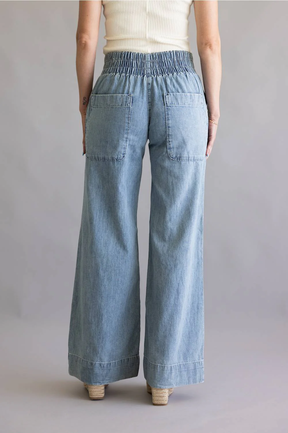 Free People We The Free Breezy Denim Pull-On Jeans for Women | OB1910725-4410 - Image 3