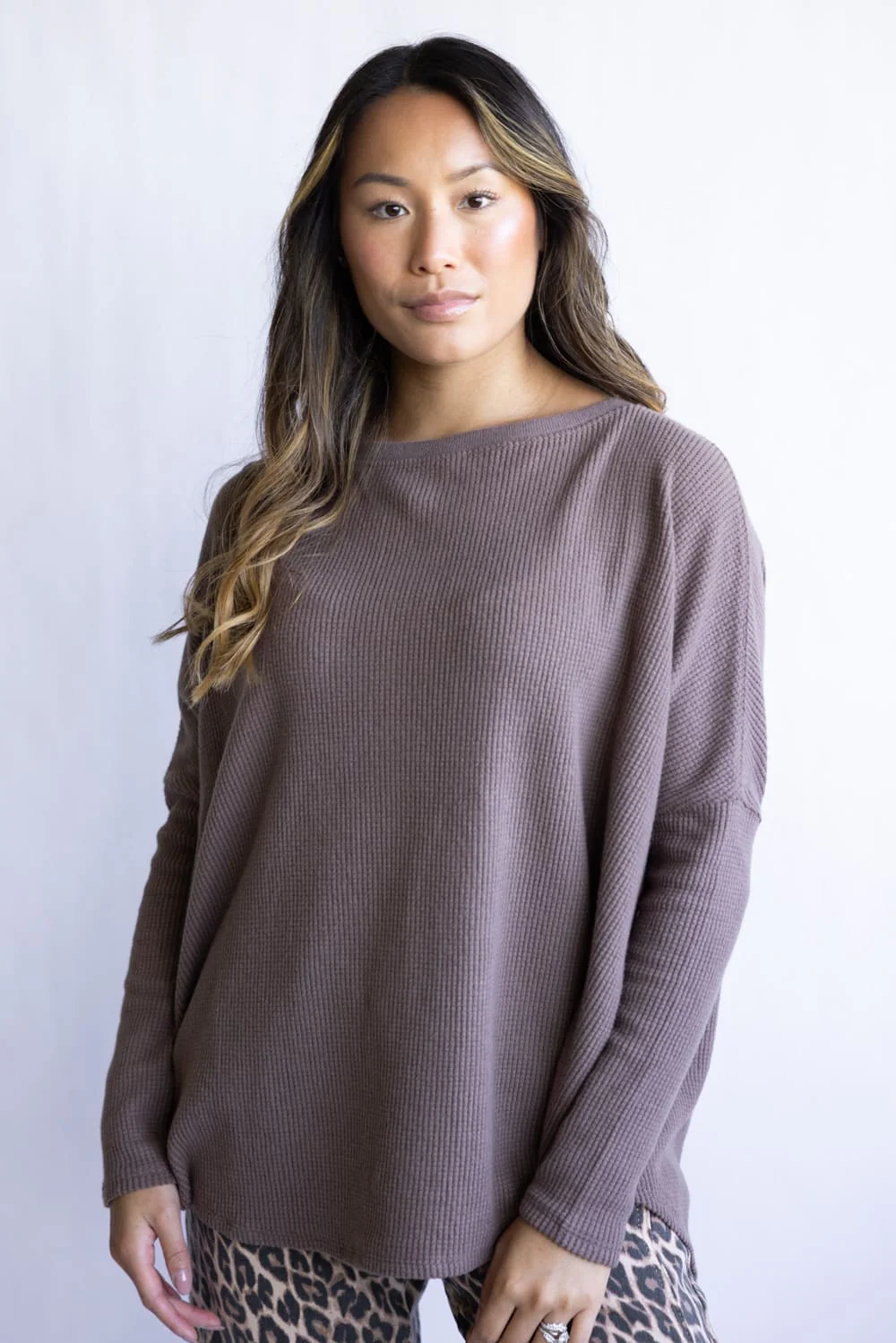 Free People We The Free Latte Blues Solid Thermal for Women in Leafless Tree | OB2315356-2224-LEAFLESSTREE - Image 2