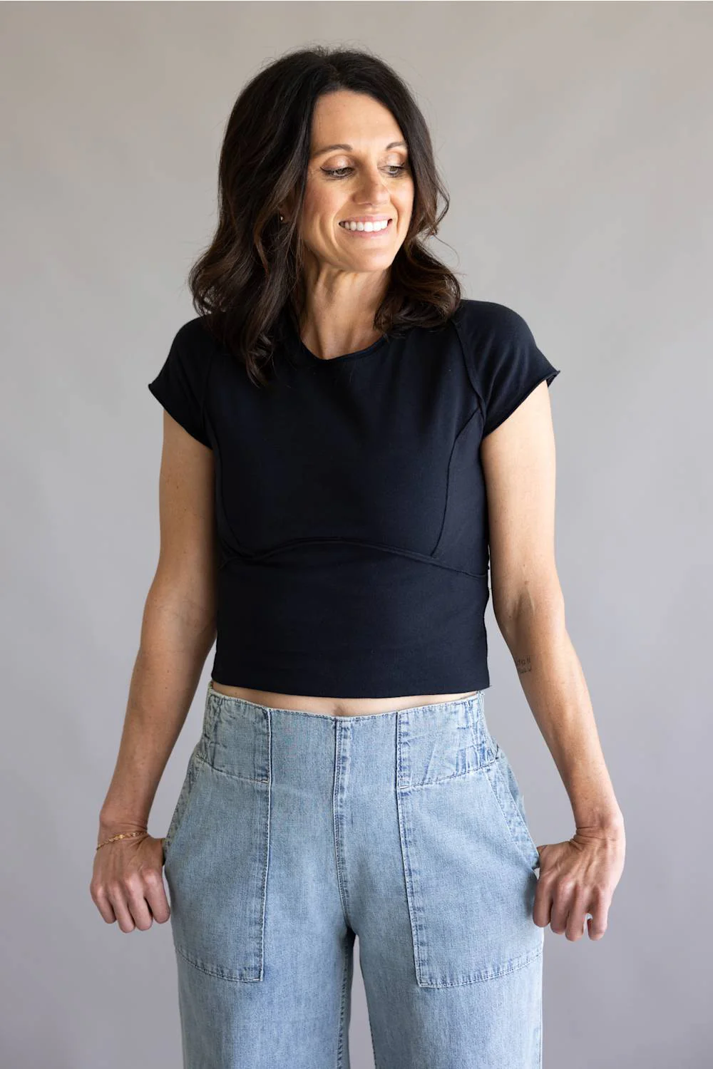 Free People We The Free Protagonist Top for Women in Black | OB1812606-0010-BLACK - Image 2