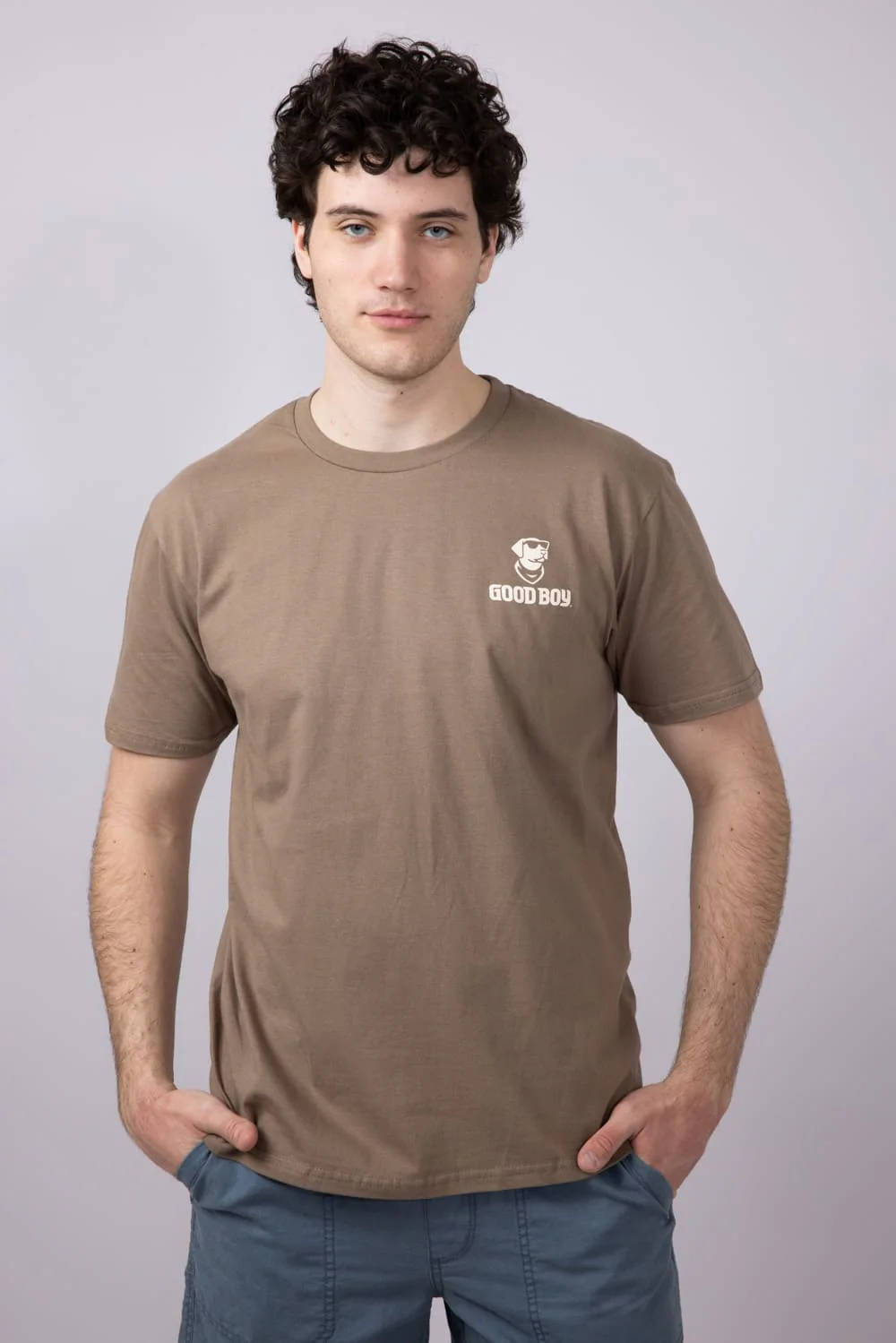 Good Boy Pack T-Shirt for Men in Brown | 2213-BROWNSAVANA - Image 2